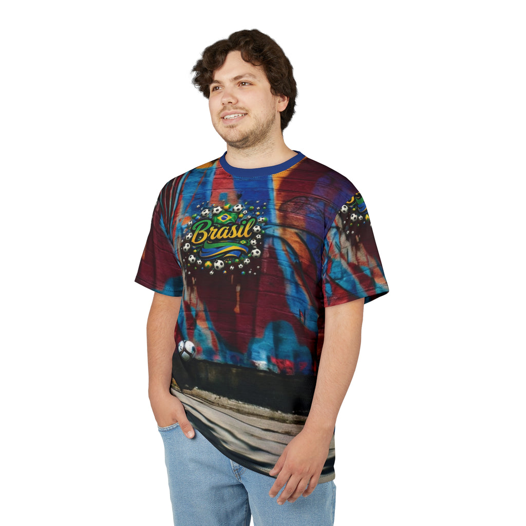 Camiseta vibrante do Brasil para fãs