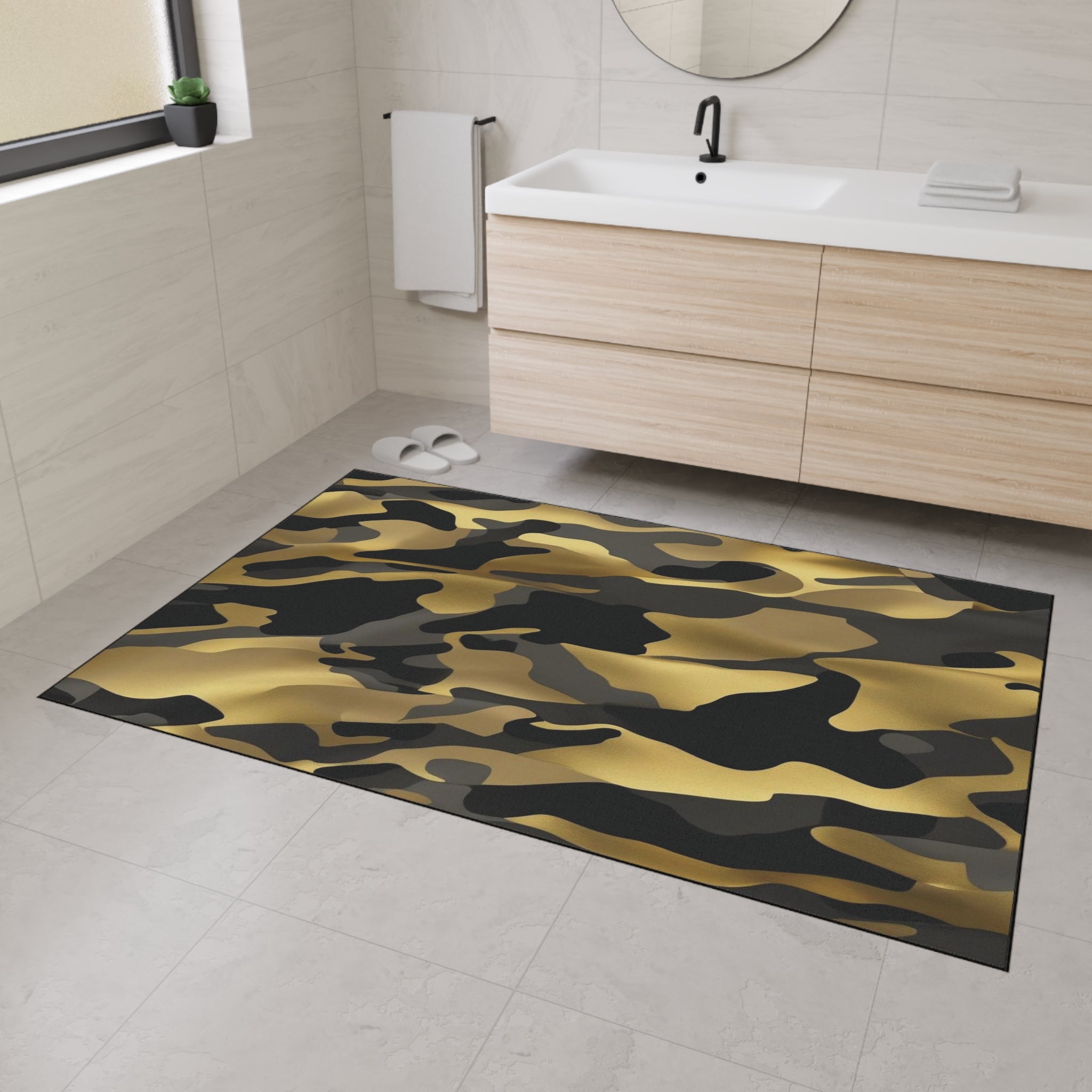 Floor Mat - Gold, Black, Gray Durable Finish Ideal for Gift Giving 
