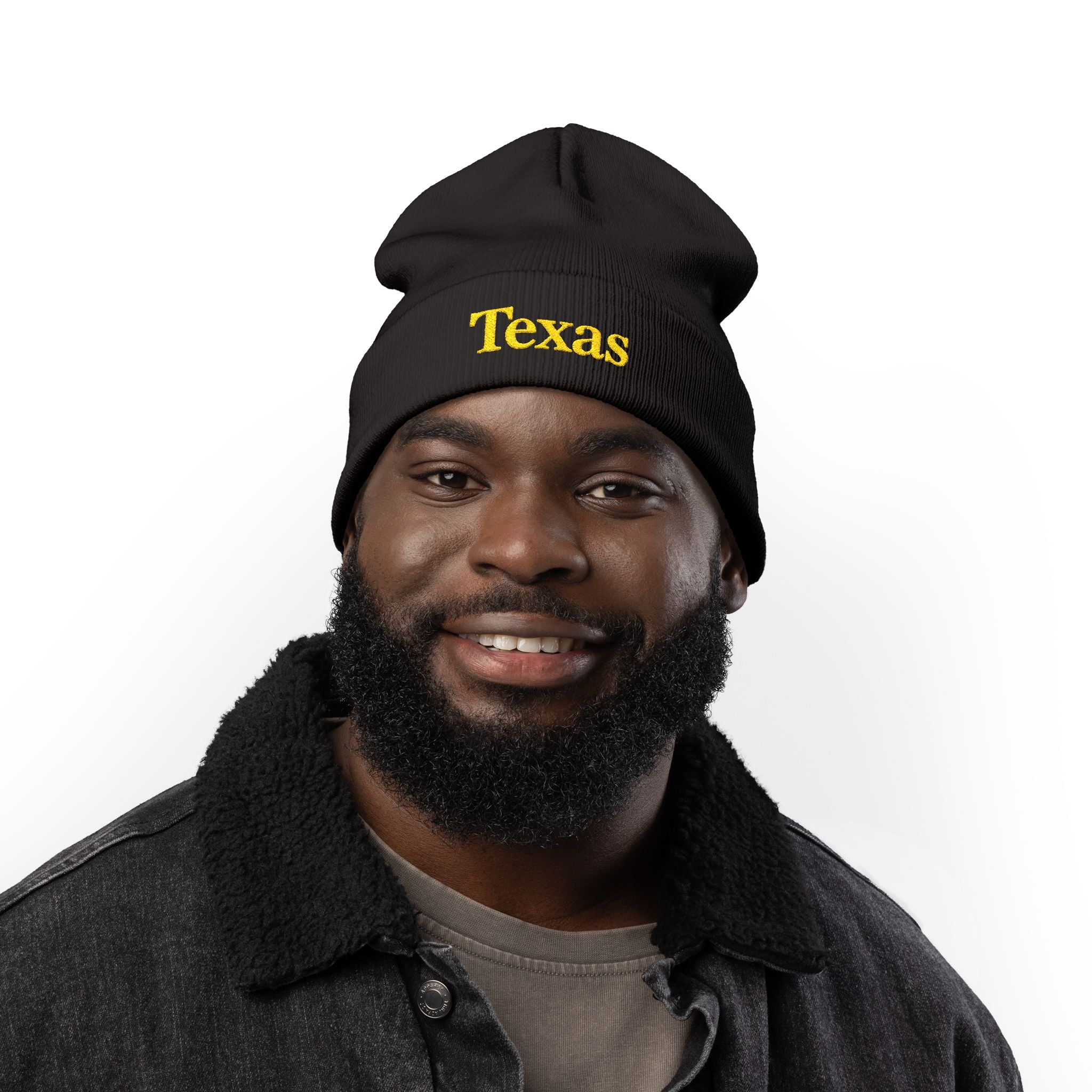 Cozy Texas Embroidered Knit Beanie, Winter Hat, Gifts for Texans, Outdoor Accessories, Casual Fashion