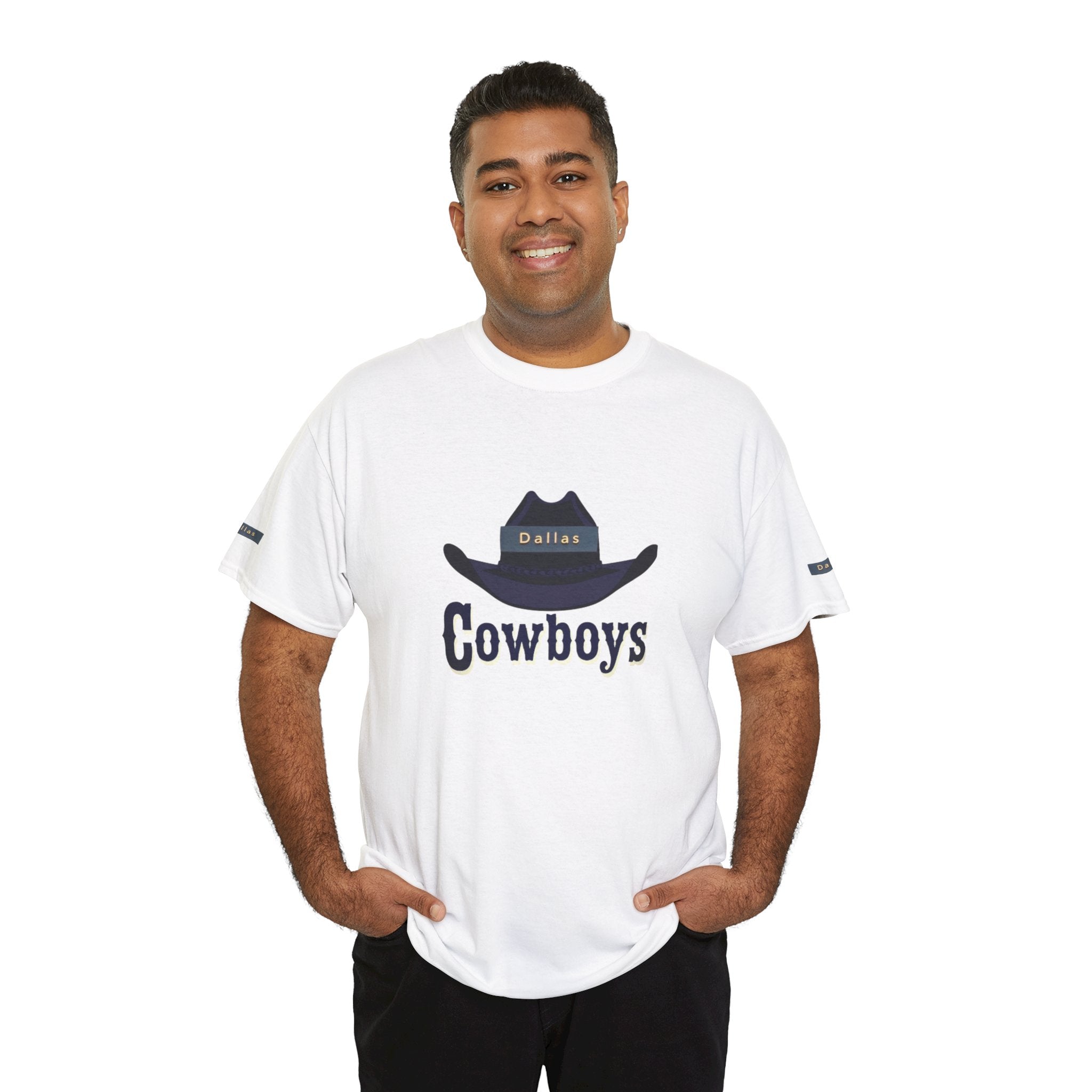 Cowboys Unisex Heavy Cotton Tee, Casual Shirt, Western Apparel, Gift for Cowboys, Cowboy Theme, Everyday Wear, Outdoor Style