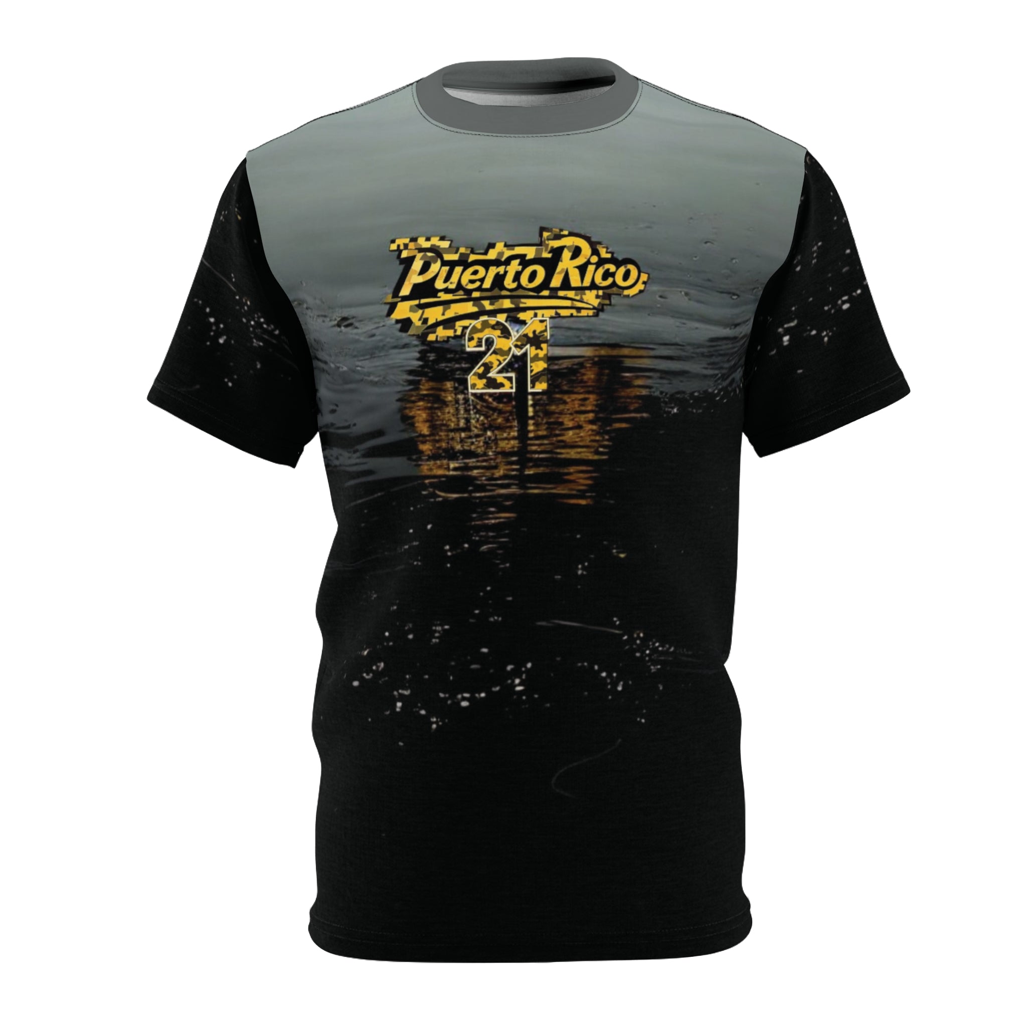 Camiseta unisex con diseño de atardecer de Puerto Rico, perfecta para vacaciones y verano.