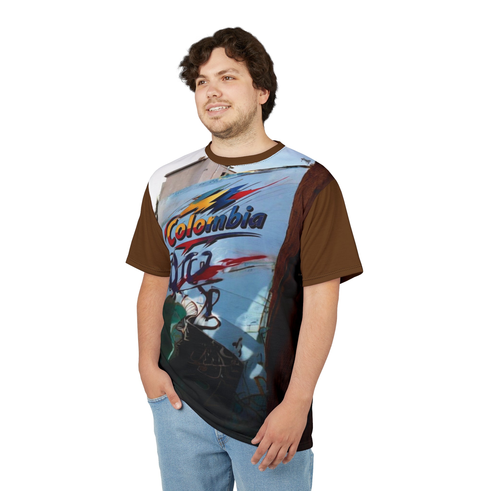 Camiseta unisex de arte callejero de Colombia