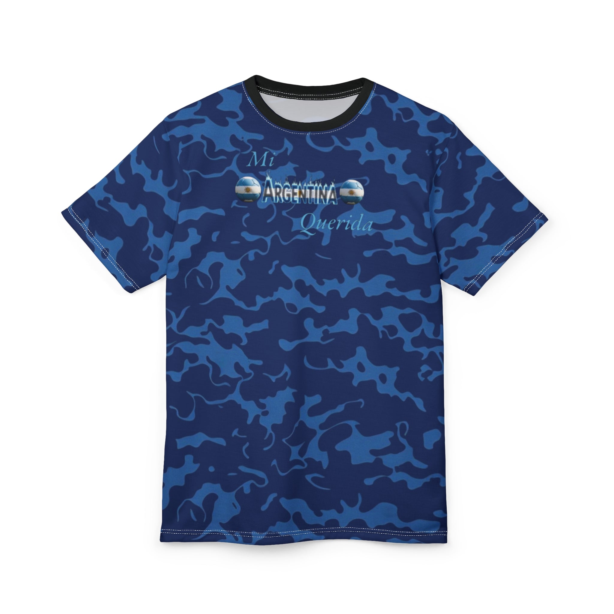 Camiseta unisex de camuflaje de Argentina: ropa informal para aficionados y viajeros