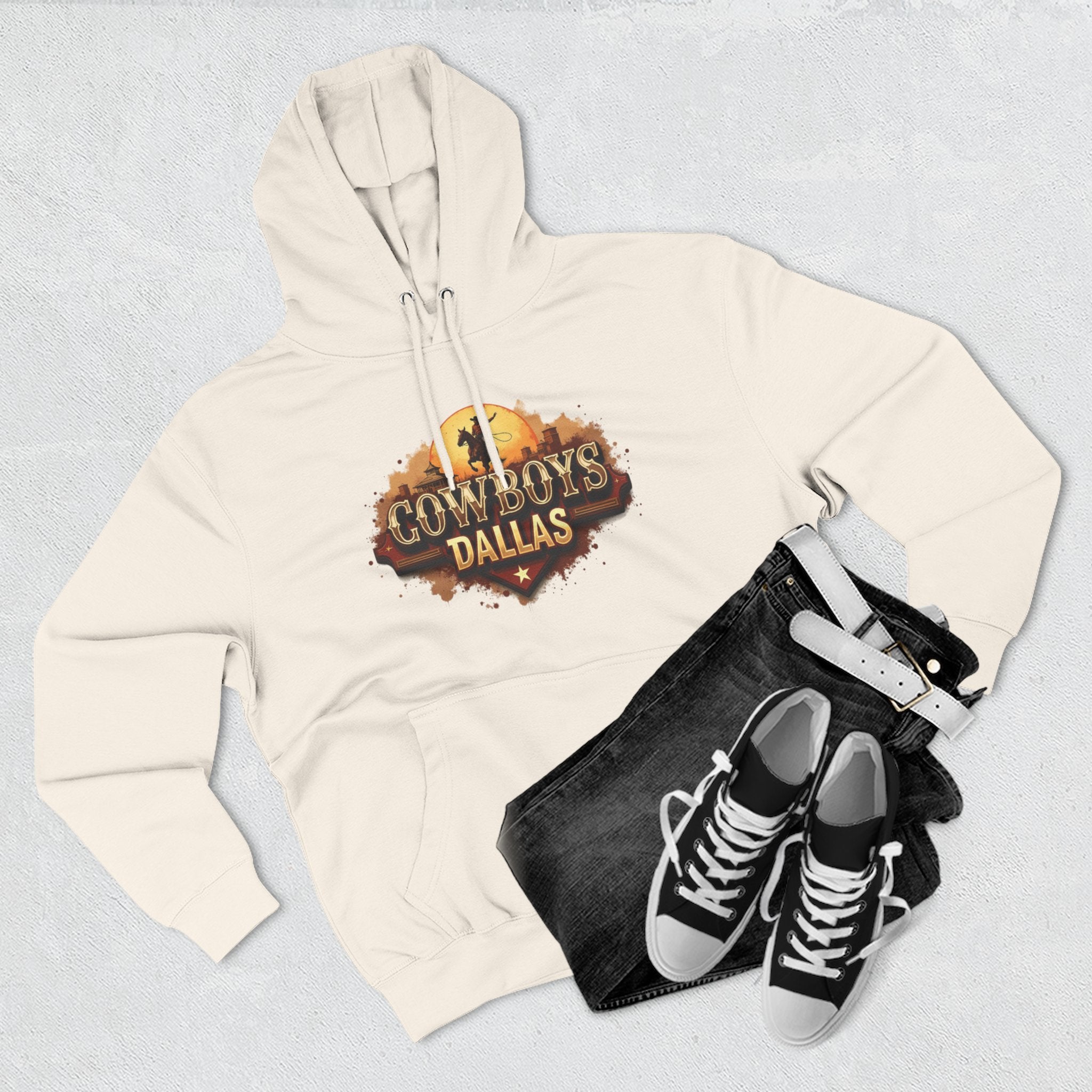 Cowboys Fleece Hoodie, Cozy Sports Apparel, for Gifts, Game Day Outfit, Casual Streetwear, Unisex Hoodie 