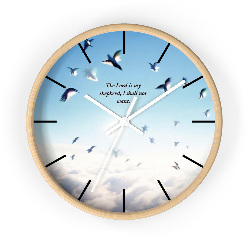 Inspirational Wall Clock, Home Decor, Gift for Loved Ones, Motivational Timepiece, Faith-Based Wall Art, Christian Gift