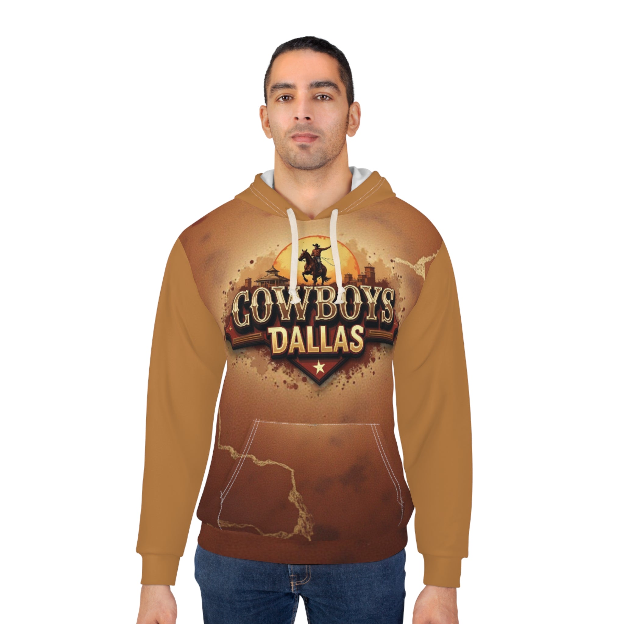 Rustic Dallas Cowboys Unisex Sweatshirt (AOP)