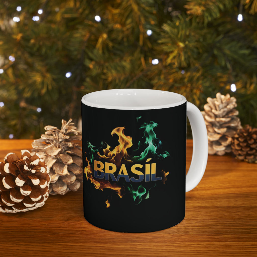 Caneca de Cerâmica de Fogo Brasileira