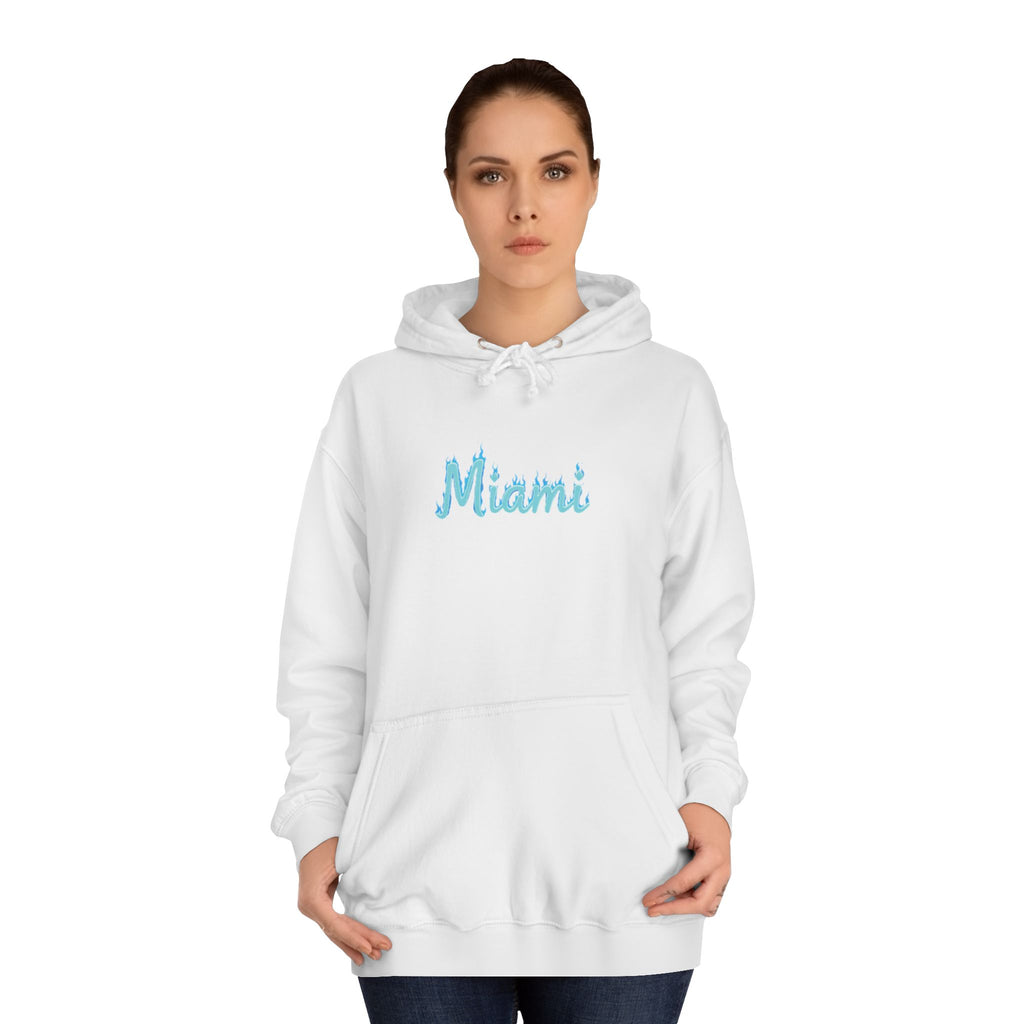 Miami Unisex College Hoodie | Cozy Casual Style, College Apparel, Gift for Students, Summer Vibes, Beachwear 