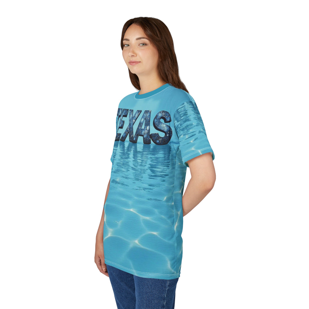 Texas Water-Themed Unisex Tee, Chill Vibes, Perfect for Summer, Beachwear, Outdoor Activities, Gift for Texas Lovers