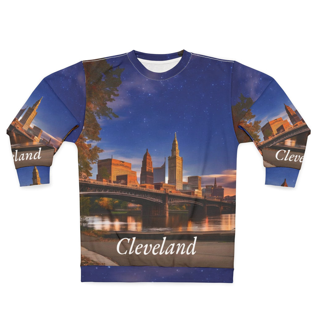City Sunset Unisex Sweatshirt - Cleveland, Ohio Gift Idea