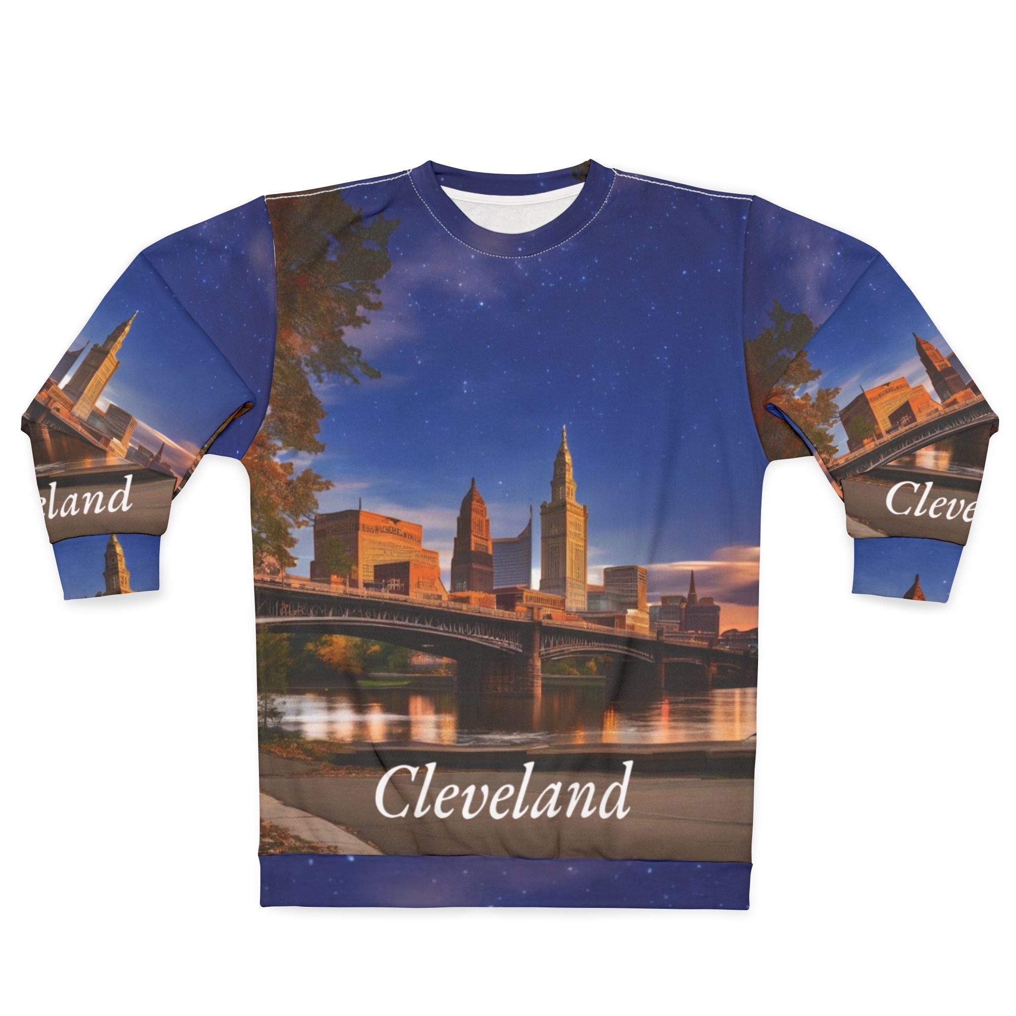 City Sunset Unisex Sweatshirt - Cleveland, Ohio Gift Idea