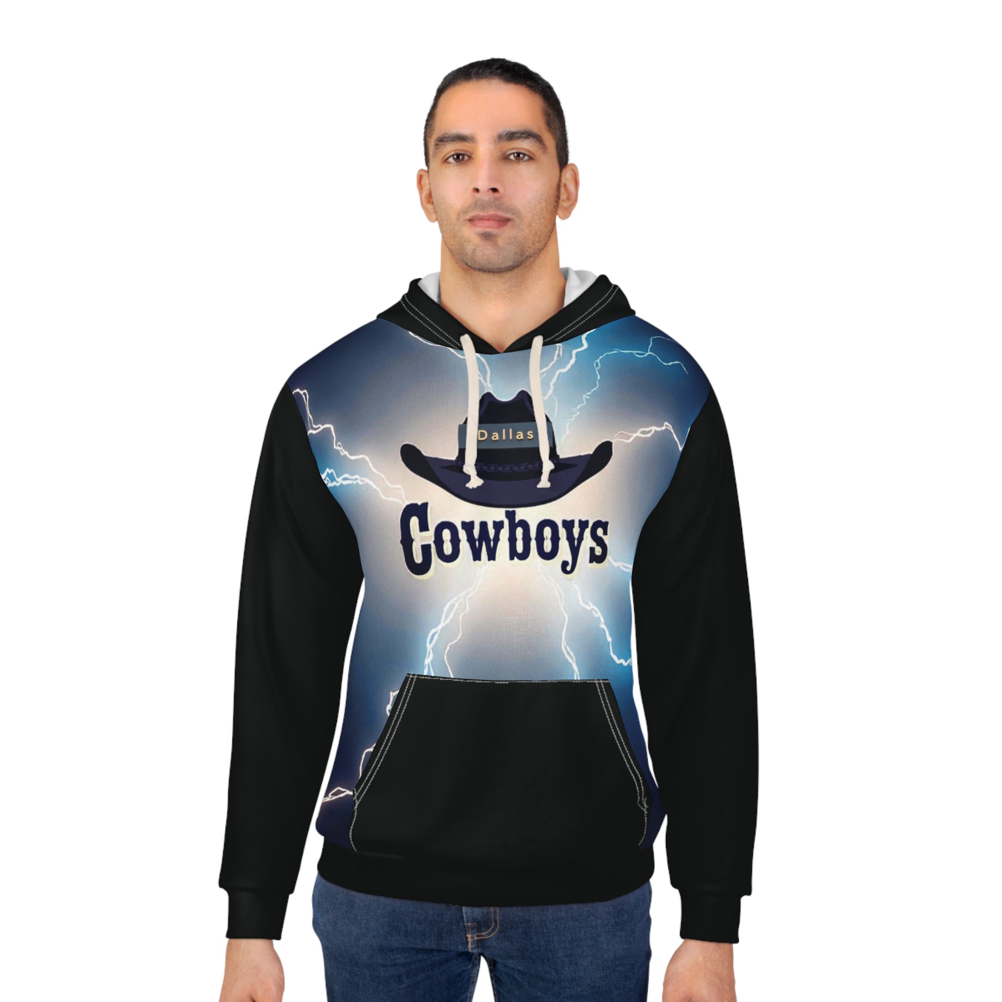 Lightning Cowboys Unisex Pullover Hoodie, Graphic Sweatshirt, Western Outlaw Apparel, for Gift  , Cozy Casual Wear