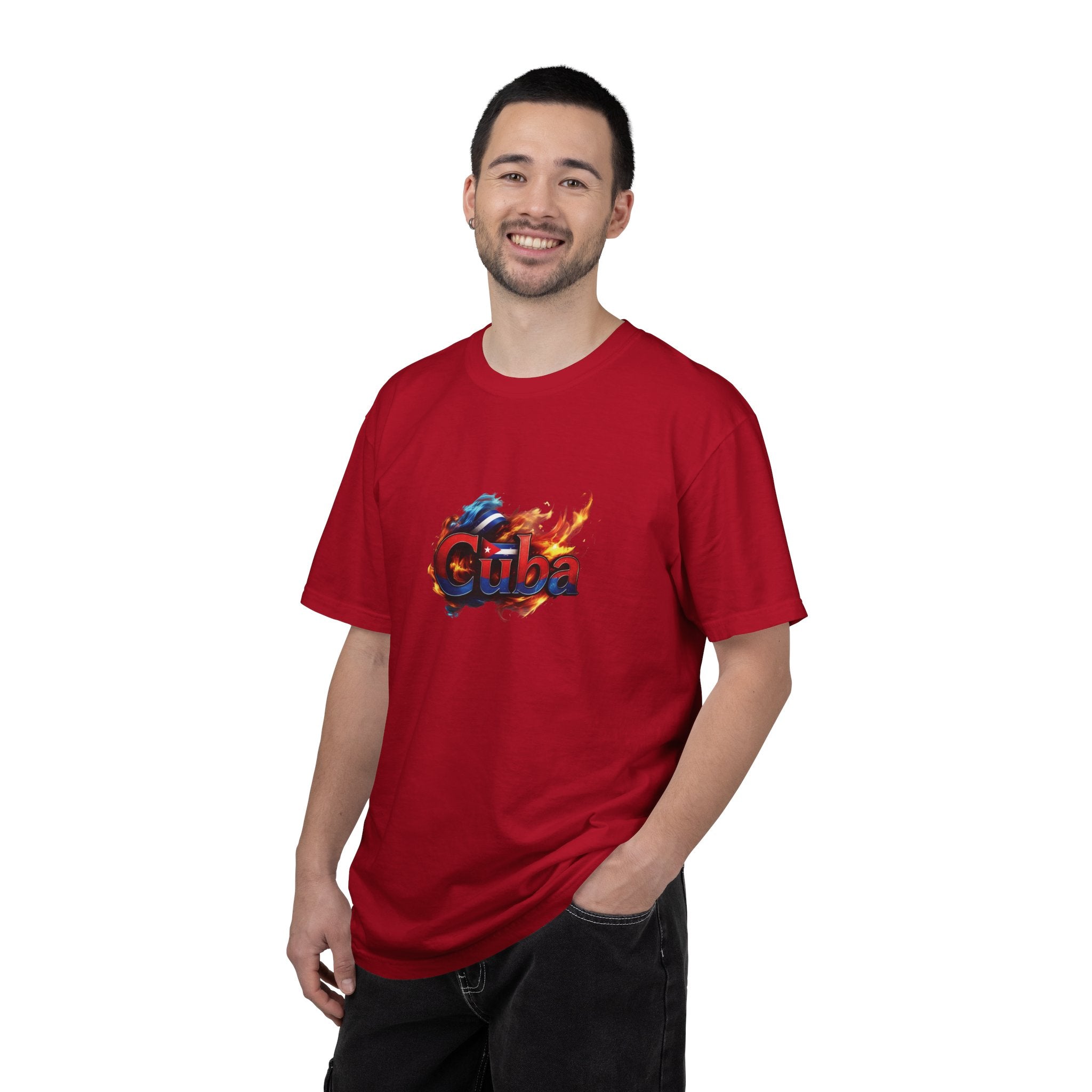 Camiseta teñida con llama cubana