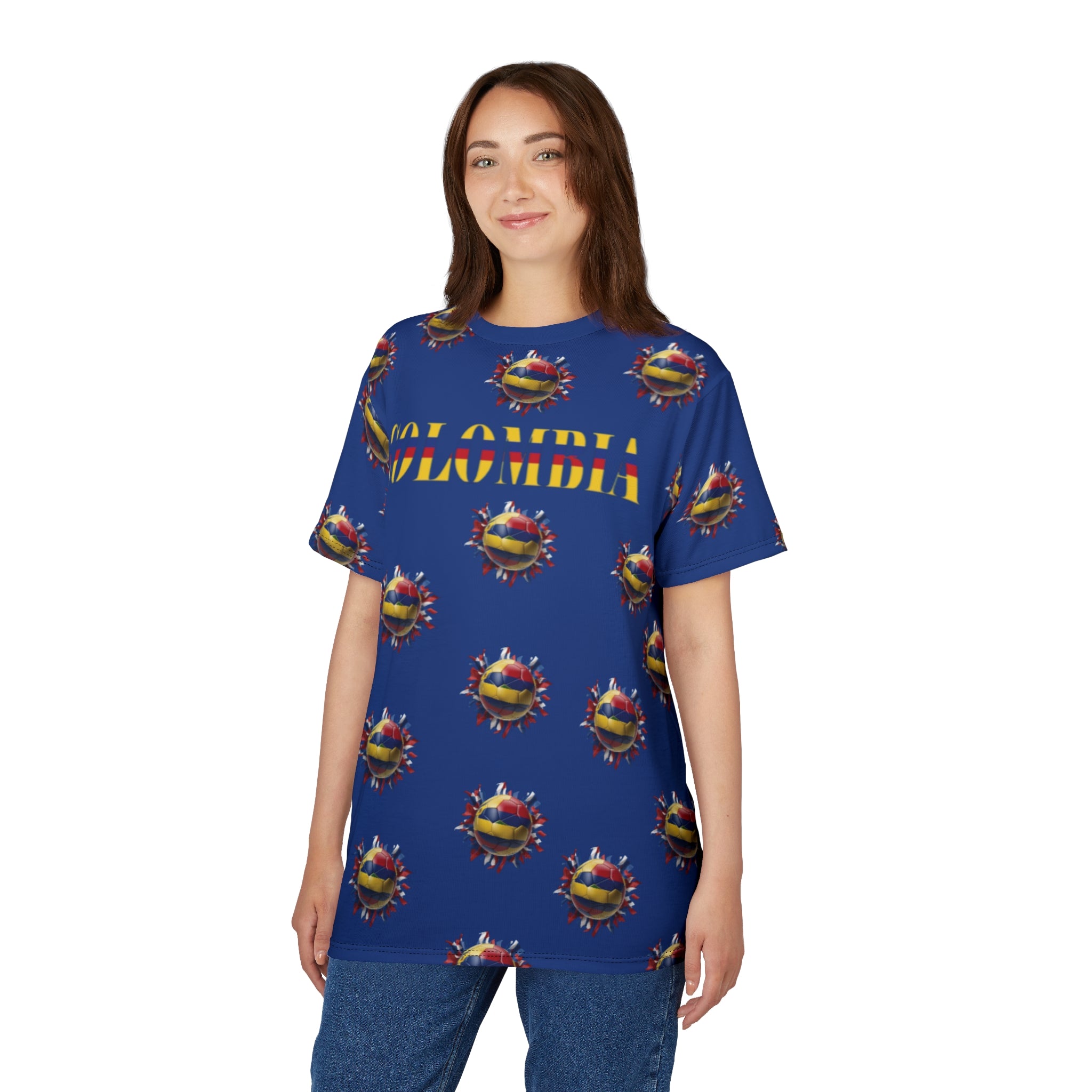 Camiseta colombiana unisex - Tejido de microfibra suave y de primera calidad