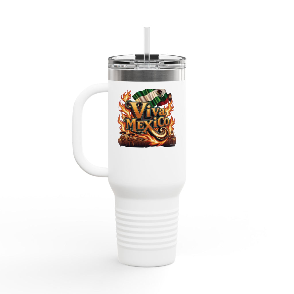 Taza térmica de viaje Viva México - 40 OZ para aventureros