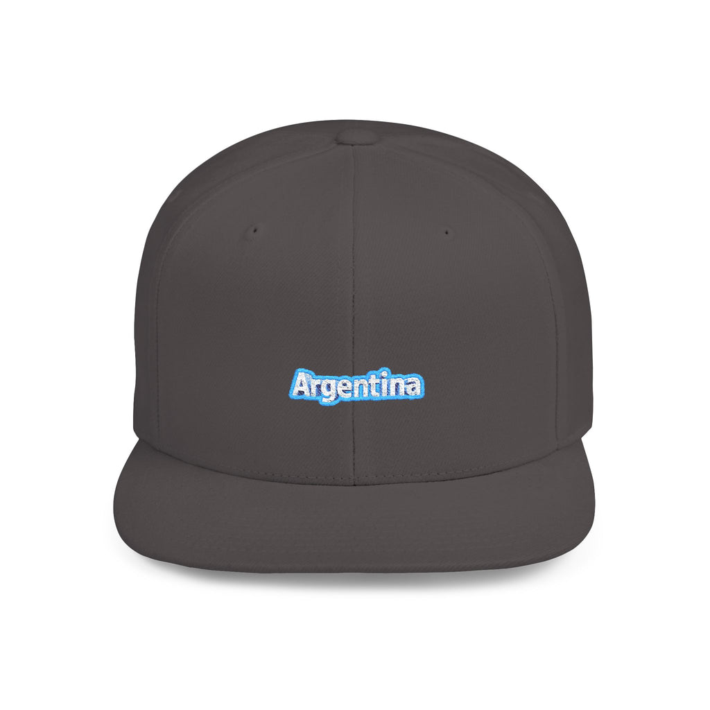 Gorra snapback - Elegante gorra gris argentina para uso casual