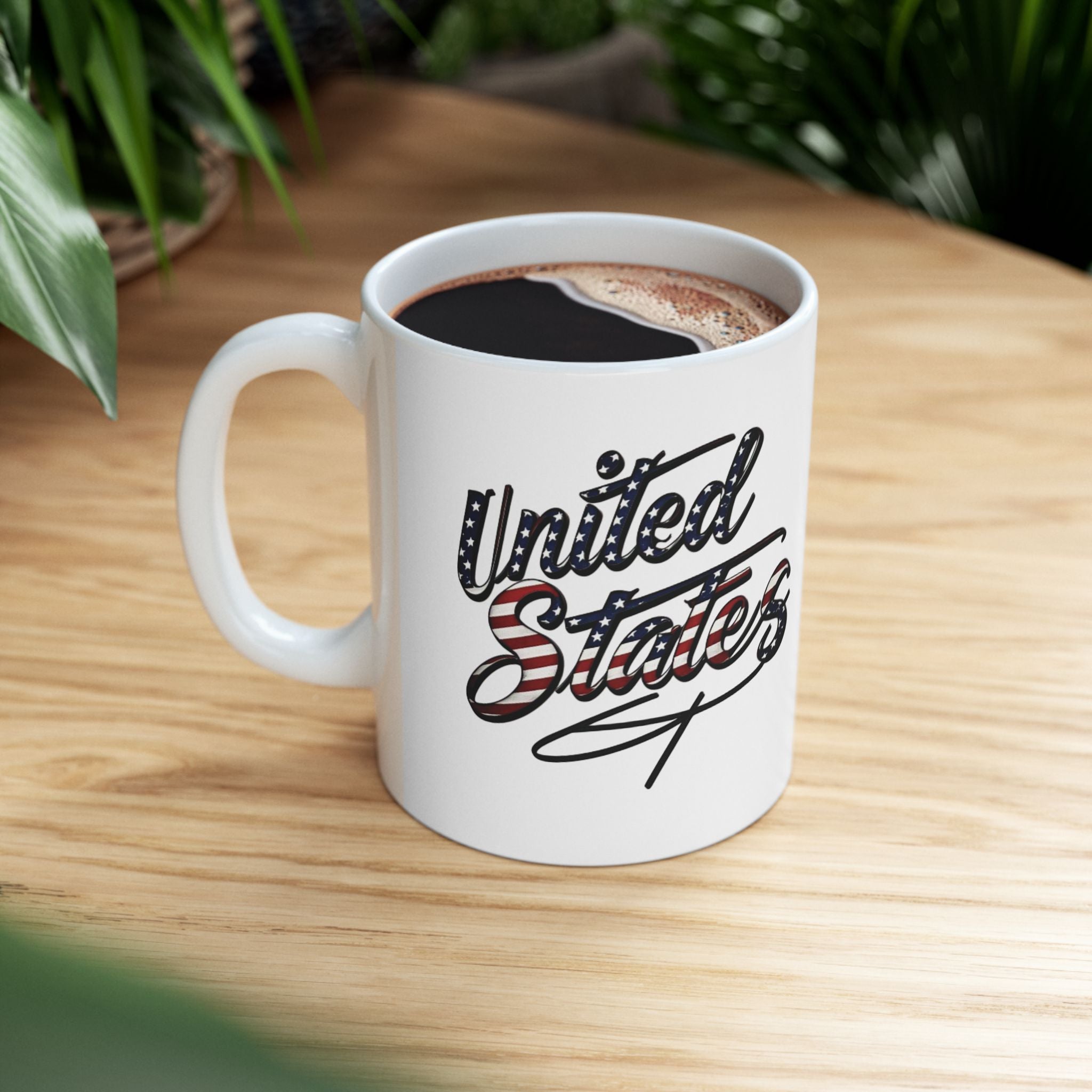 Patriotic Ceramic Mug - United States Design (11oz, 15oz)