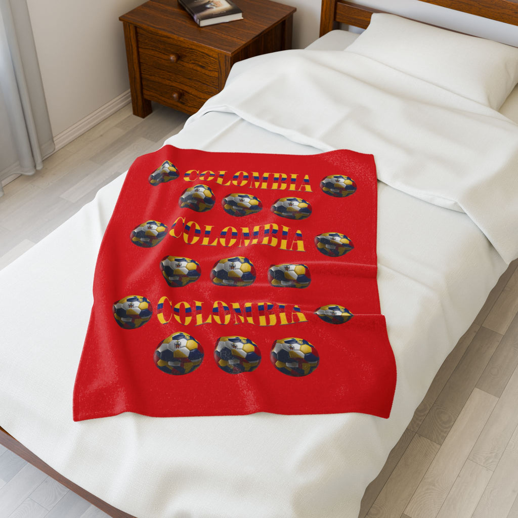 Manta de terciopelo de felpa - Diseño colombiano