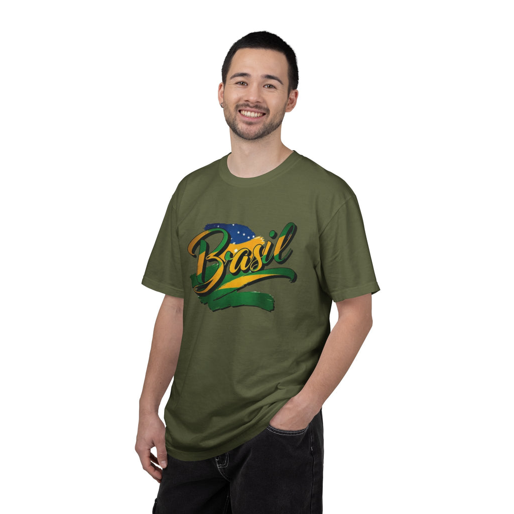 Camiseta Brasil Tingida em Tecido