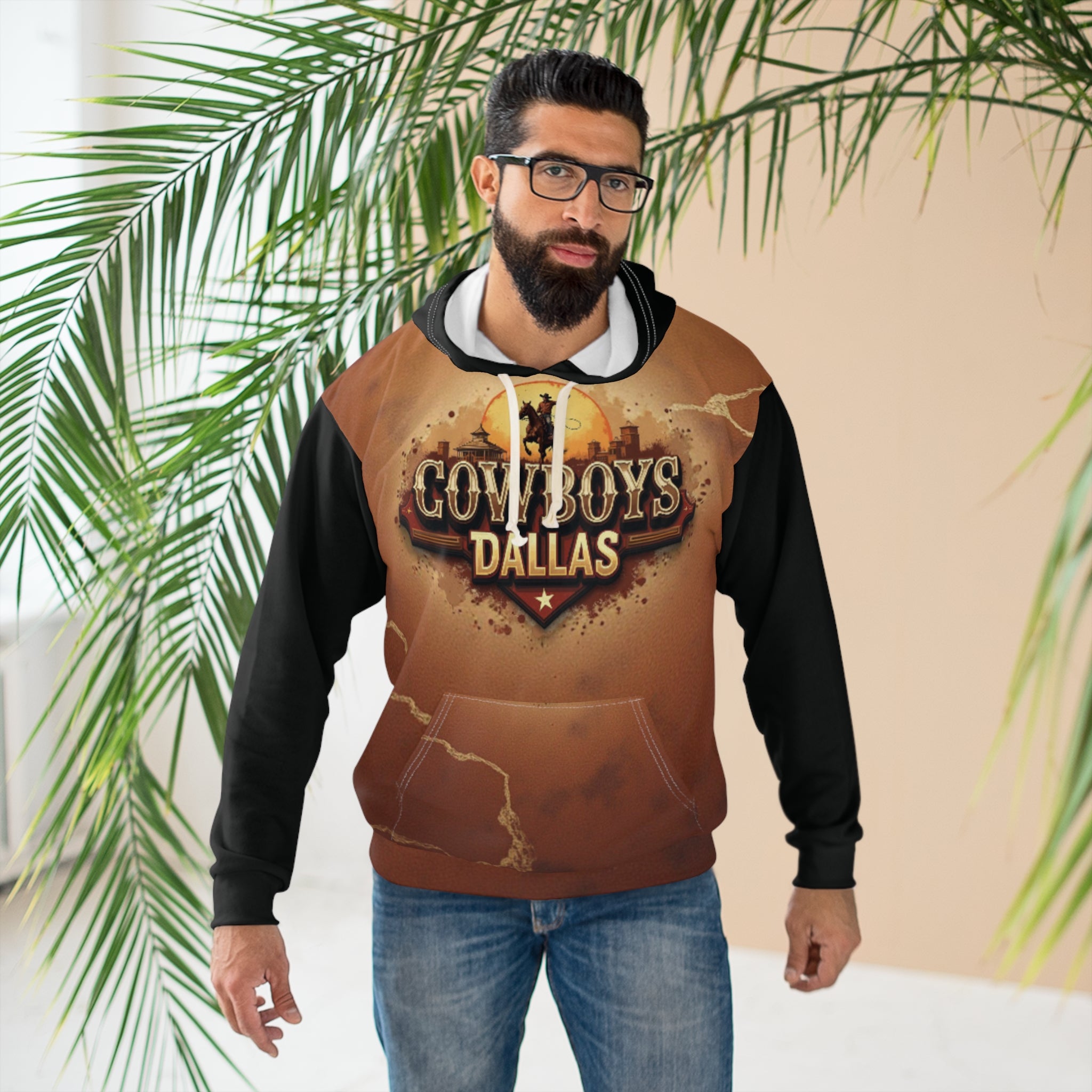 Cowboys Pullover Hoodie | Unisex AOP | Comfortable Sweatshirt , Gift for Him/Her, Tailgating Apparel 