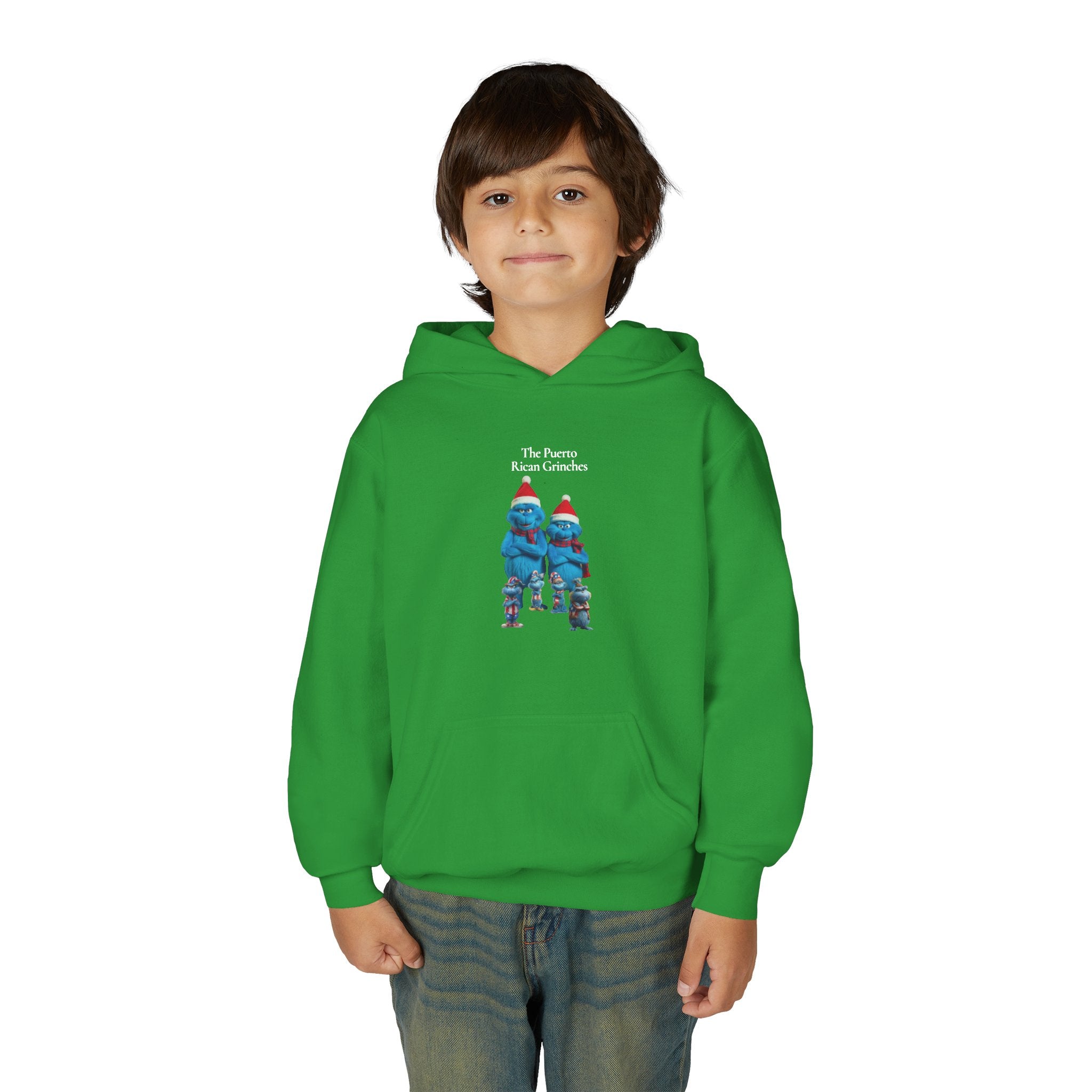 Youth Hoodie —The Puerto Rican Grinches' Holiday Graphic   Sweatshirt