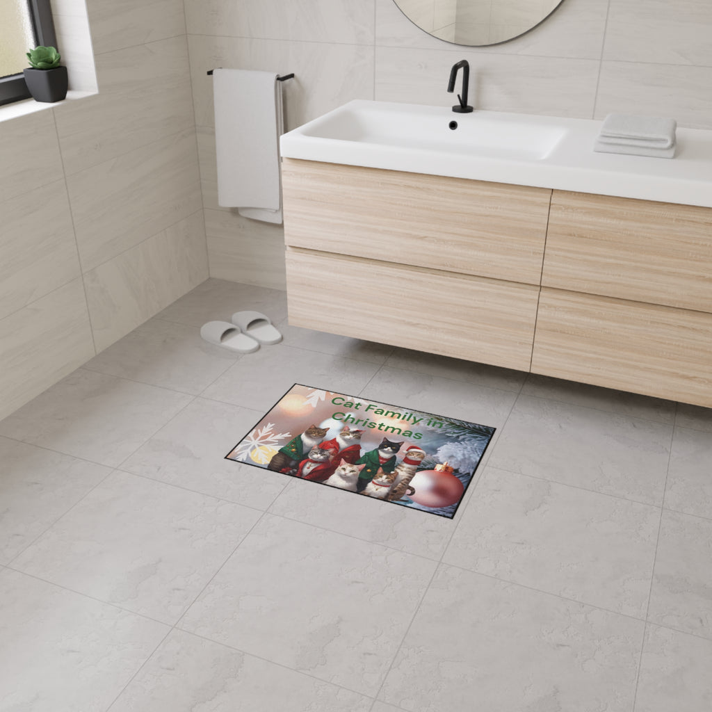 Christmas Cat Mat