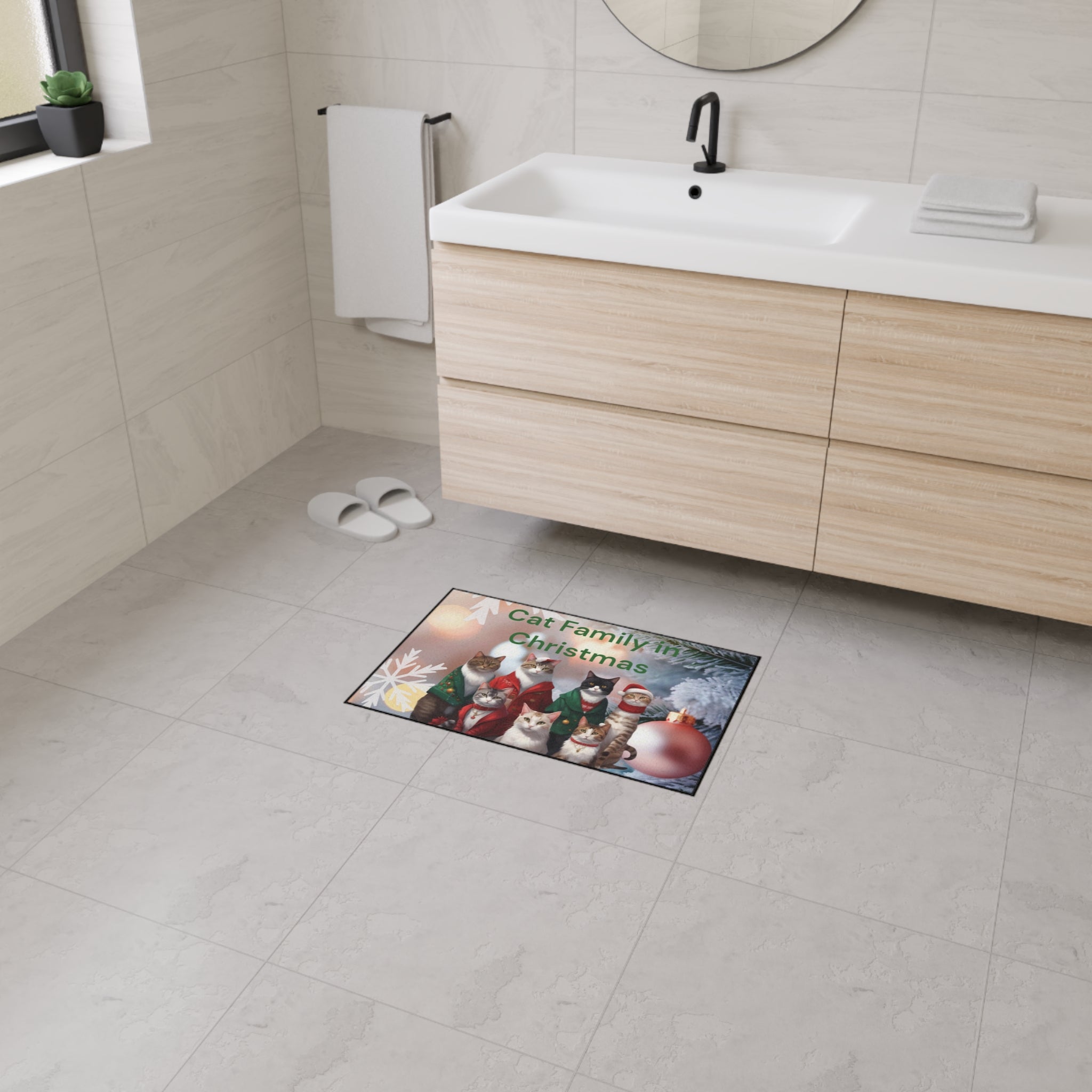 Christmas Cat Mat