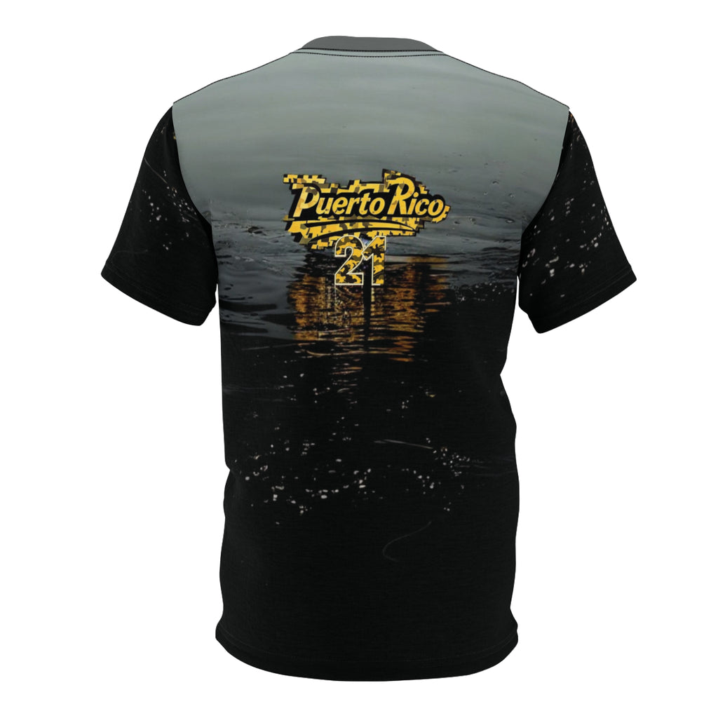 Camiseta unisex con diseño de atardecer de Puerto Rico, perfecta para vacaciones y verano.