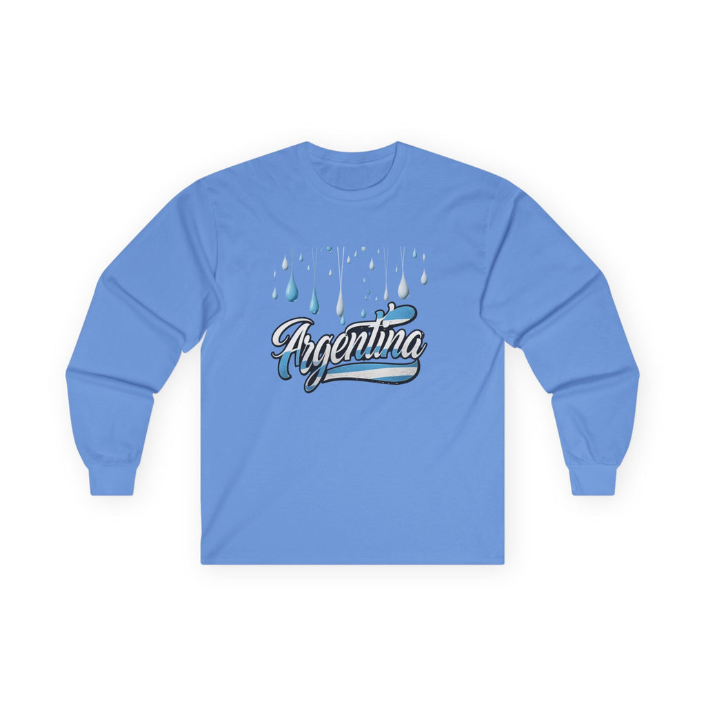 Camiseta de manga larga con gotas de lluvia de Argentina
