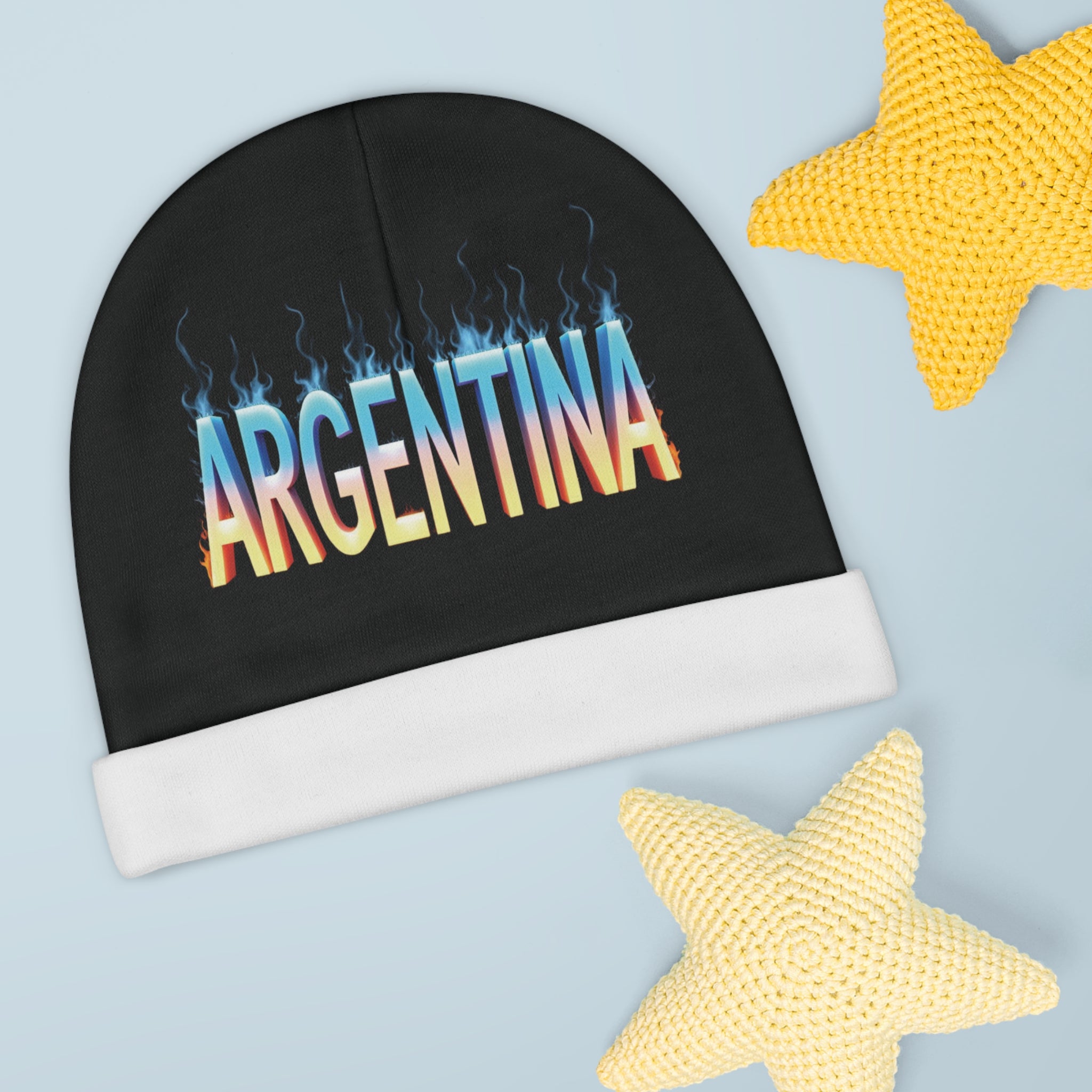 Gorro de bebé de diseño argentino (AOP)