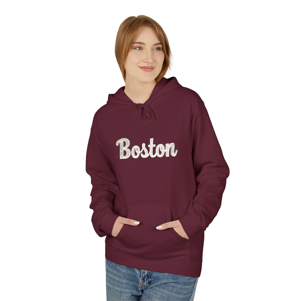 Cozy Unisex Fleece Hoodie with 'Boo' Design, Casual Wear, Gift for Halloween, Fall Fashion, Everyday Comfort, Perfect for Teens and Adults 