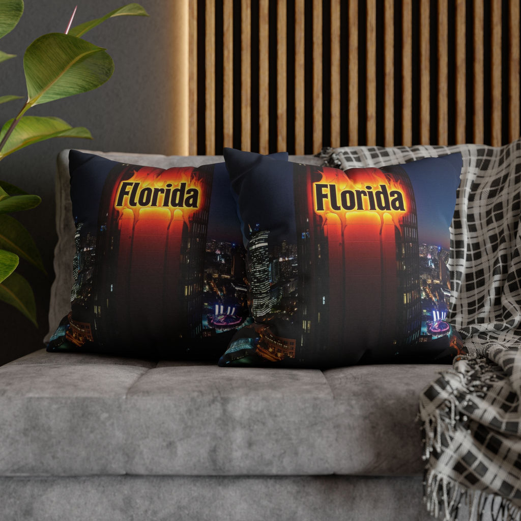 "Florida Night" Decorative Cushion - Urban Style and Sunset