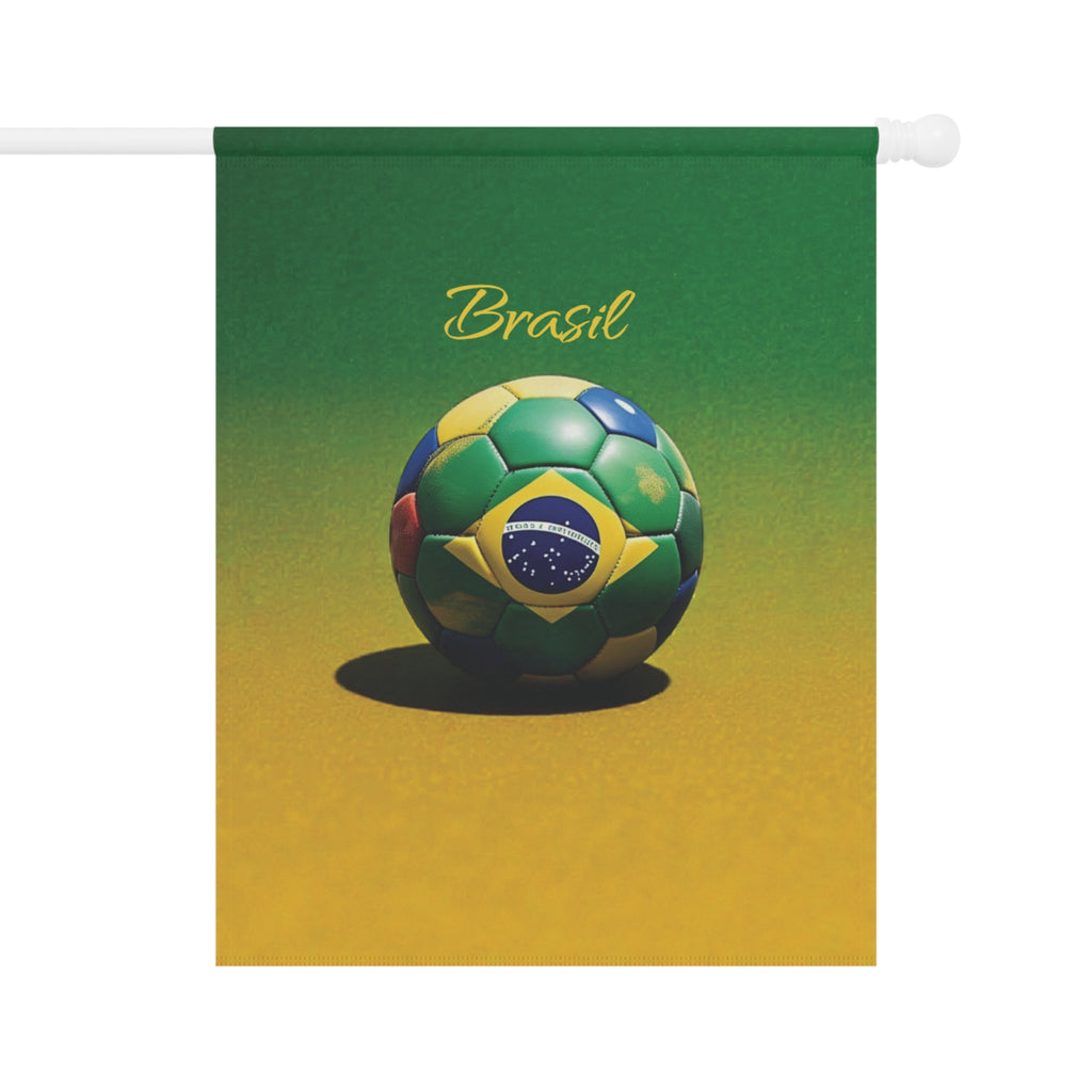 Brasil Soccer Garden Flag — Brazil Football Ball Garden Banner