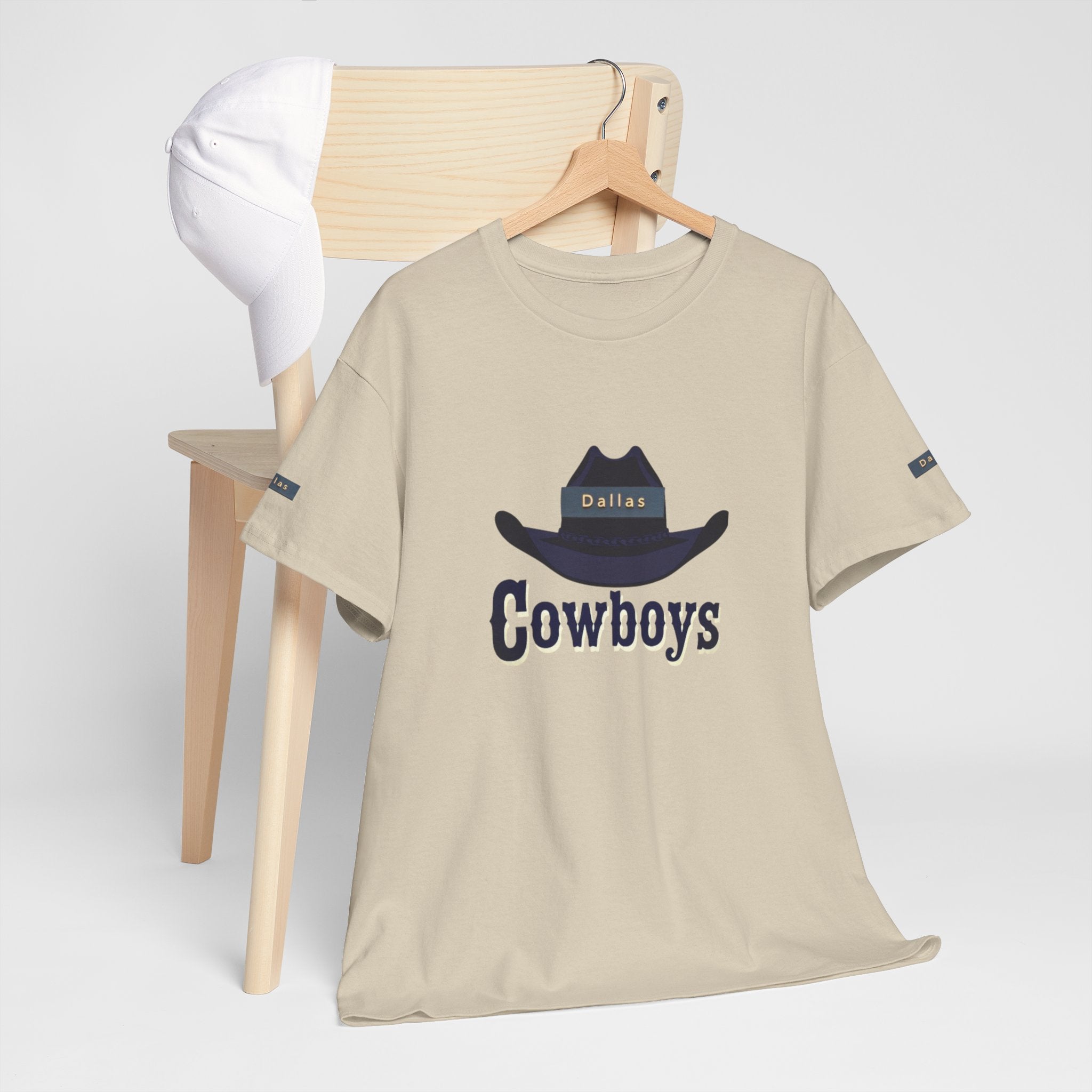 Cowboys Unisex Heavy Cotton Tee, Casual Shirt, Western Apparel, Gift for Cowboys, Cowboy Theme, Everyday Wear, Outdoor Style