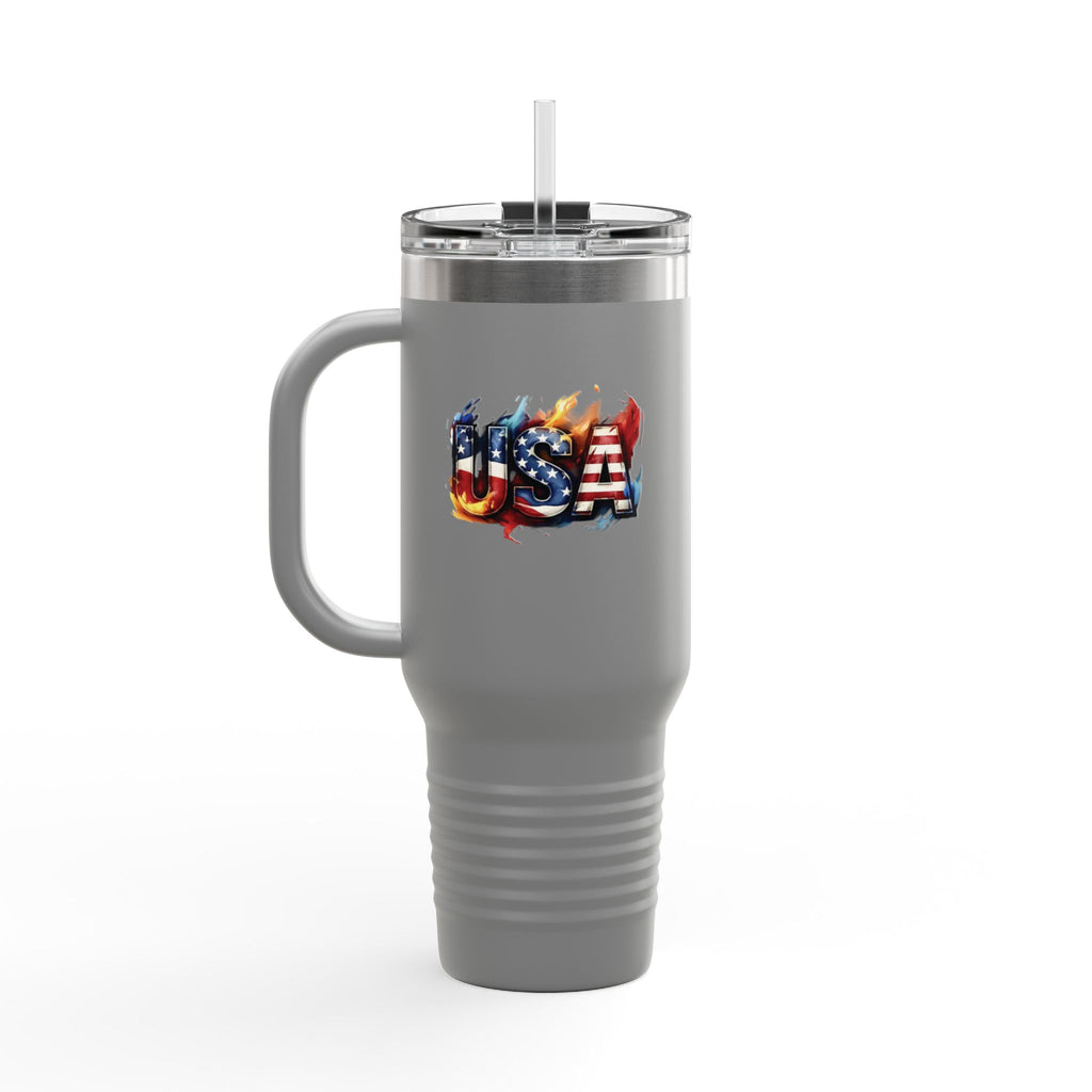 Patriotic Insulated Travel Mug – 40oz USA Design for On-the-Go Lifestyle