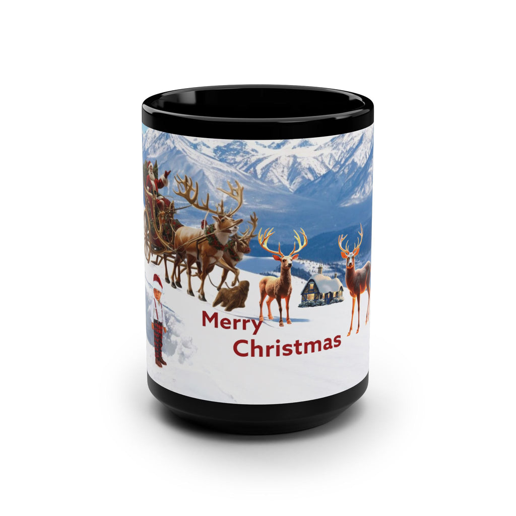 Christmas Mug - 15oz Black Mug