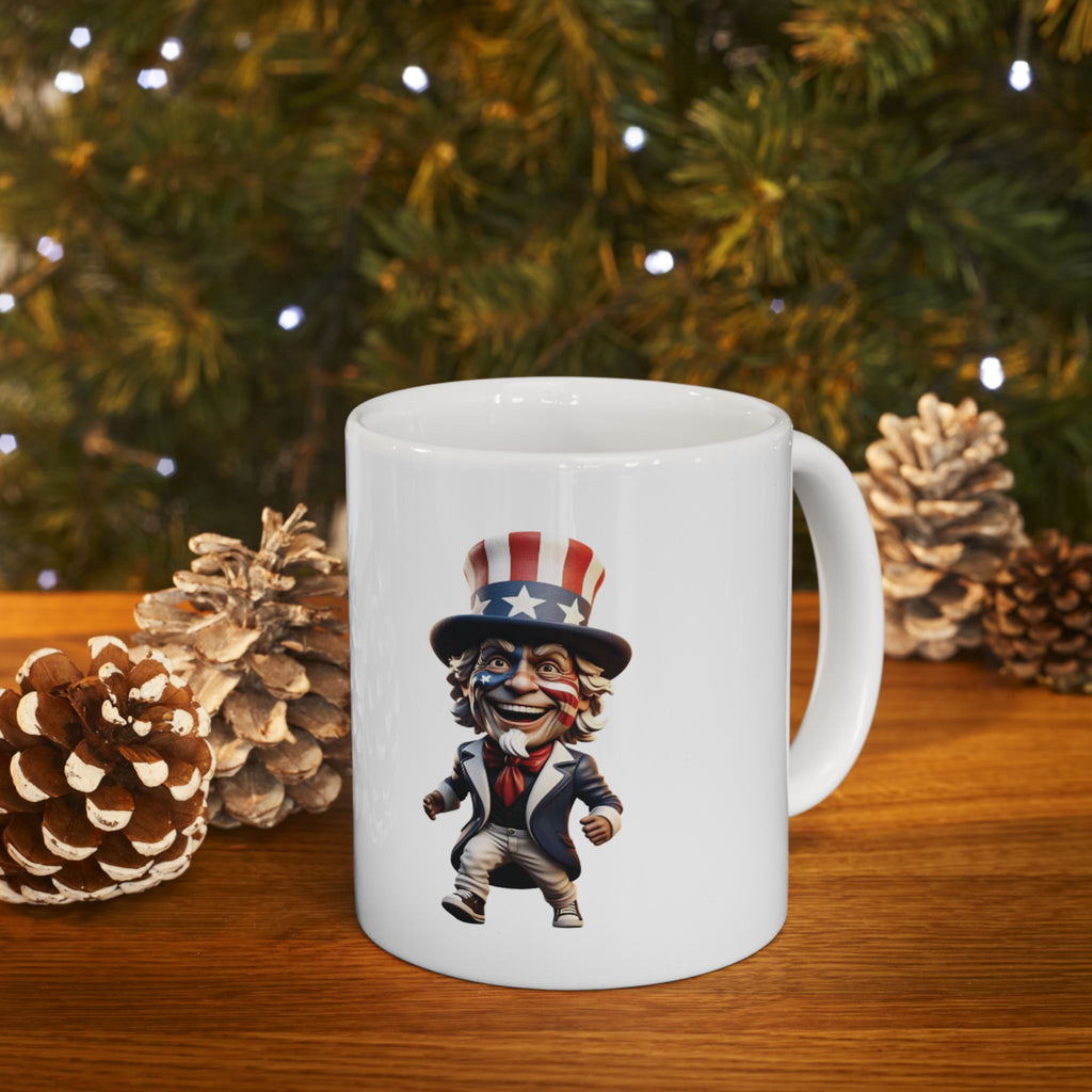 Patriotic Uncle Sam Ceramic Mug - 11oz & 15oz