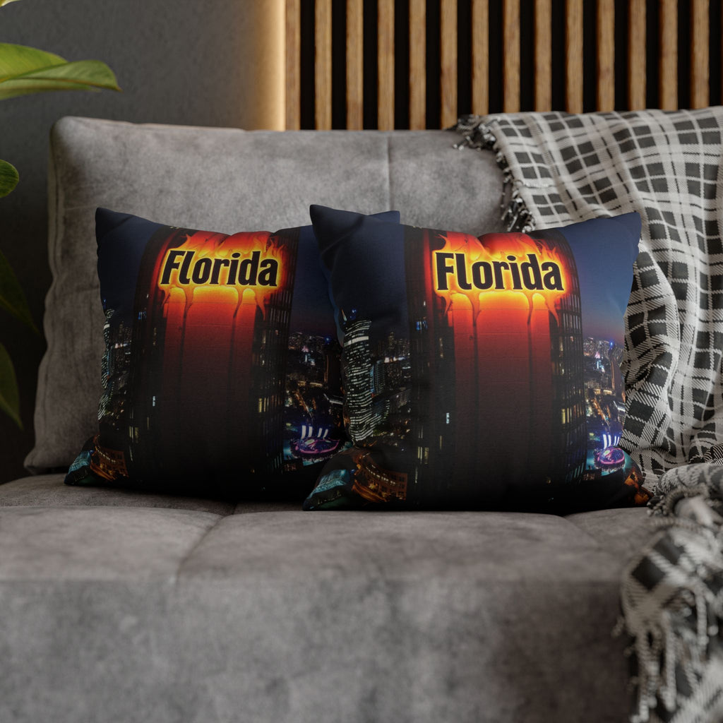 "Florida Night" Decorative Cushion - Urban Style and Sunset