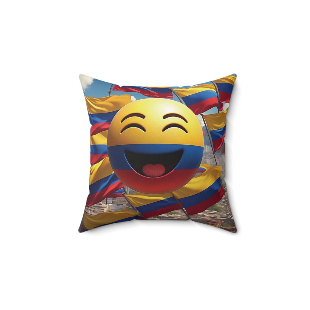 Almohada decorativa emoji colombiana: ¡ilumina tu hogar!
