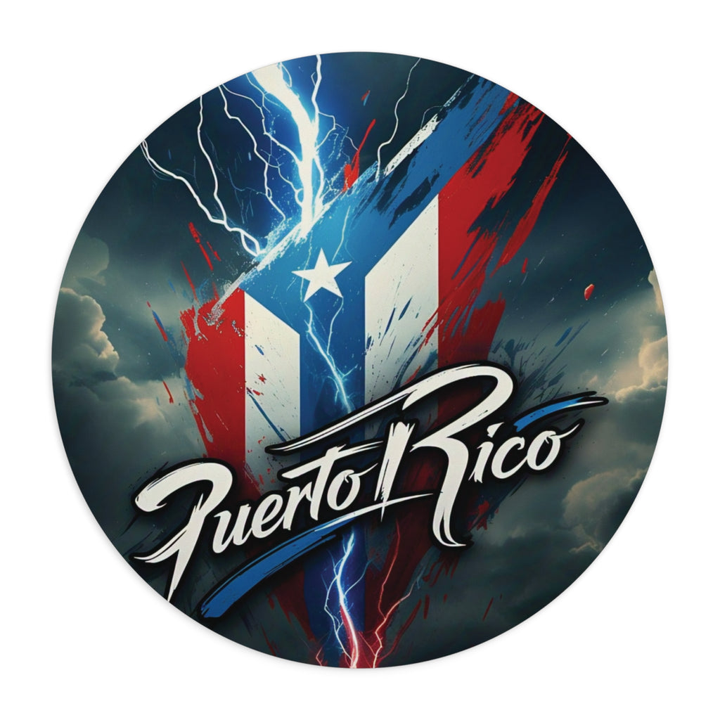 Alfombrilla de ratón con diseño de Puerto Rico Lightning: elegante accesorio para juegos con un diseño vibrante
