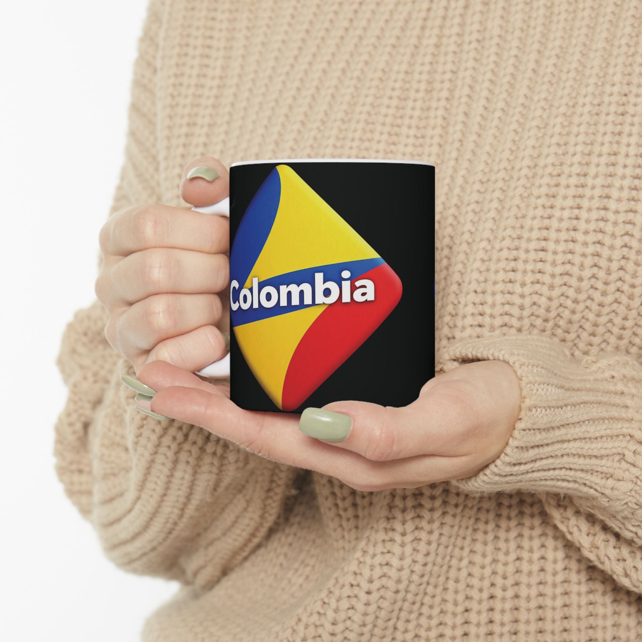 Taza de cerámica colombiana (11 oz, 15 oz)