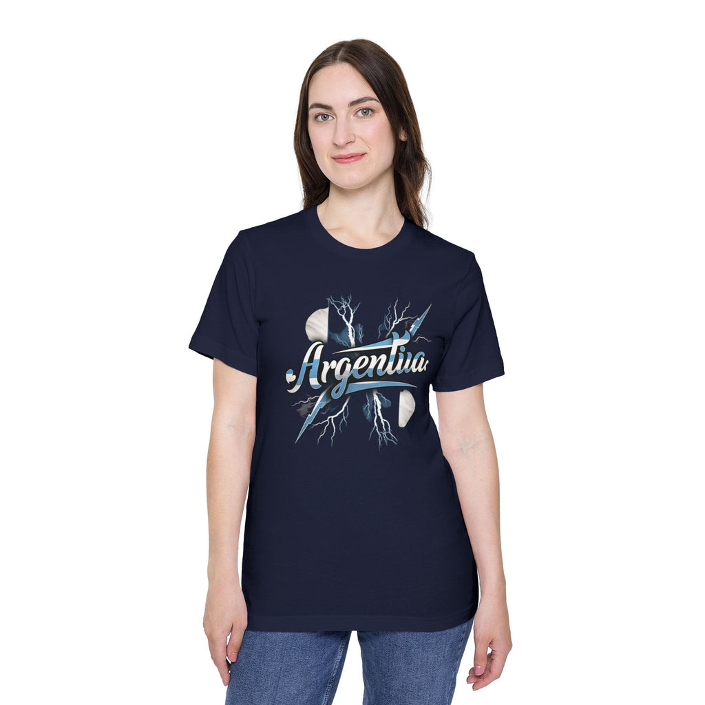 Camiseta gráfica de Argentina: estilo casual, unisex, hecha en EE. UU.