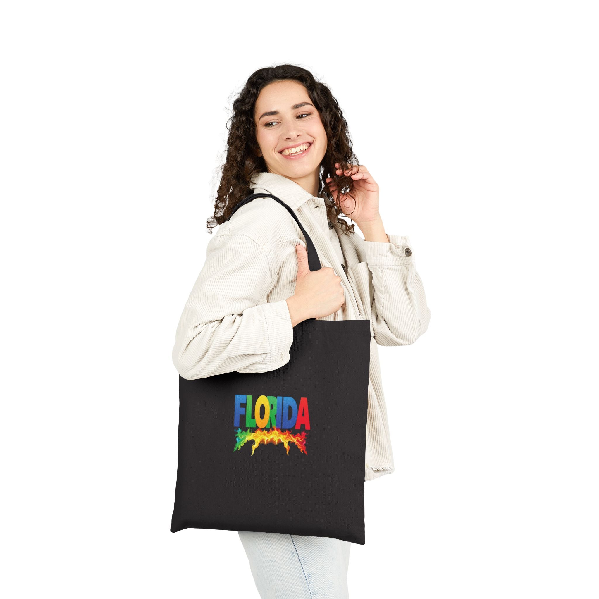 Florida Rainbow Flame Tote