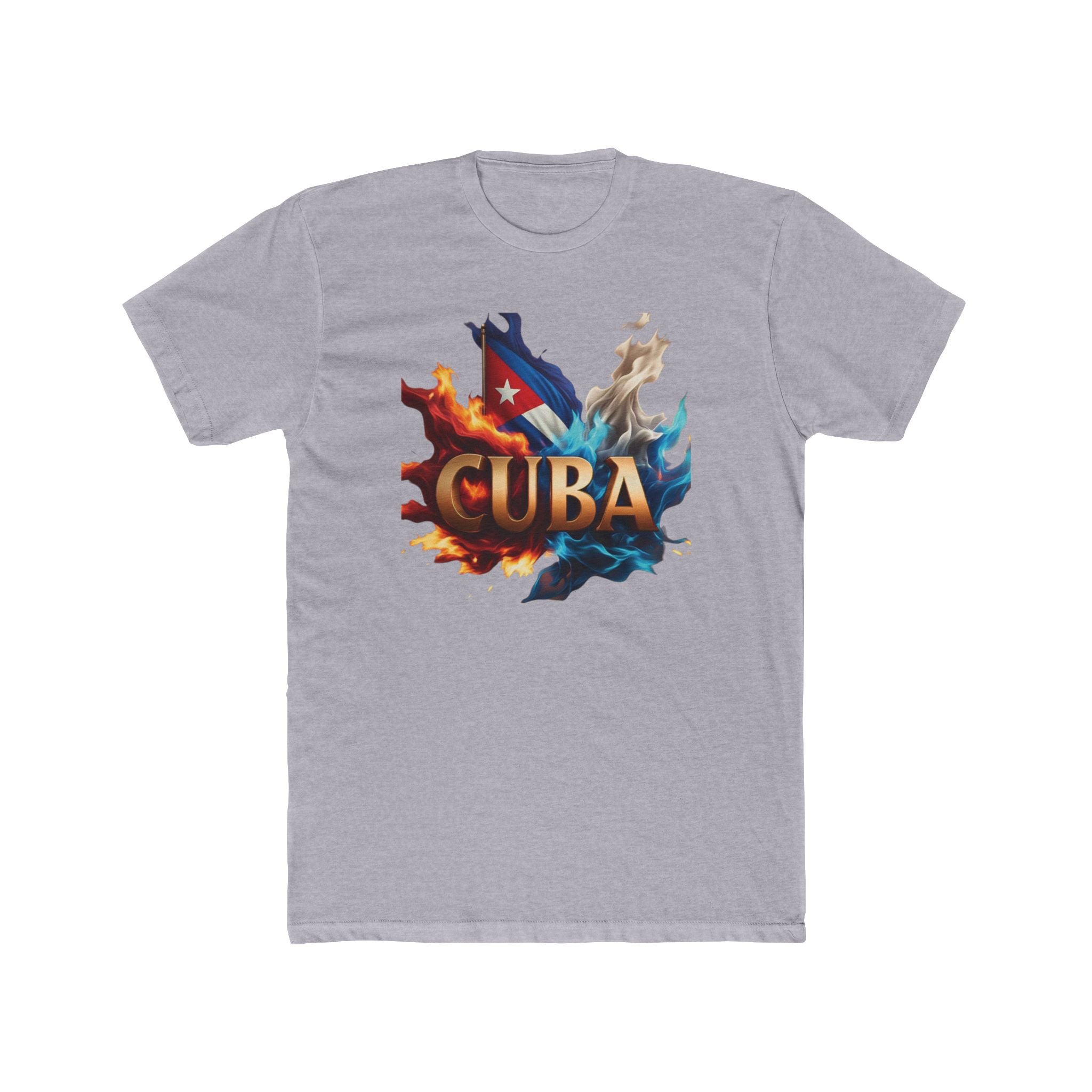 Camiseta Cuba Flames - Camiseta unisex para amantes de los viajes y la cultura