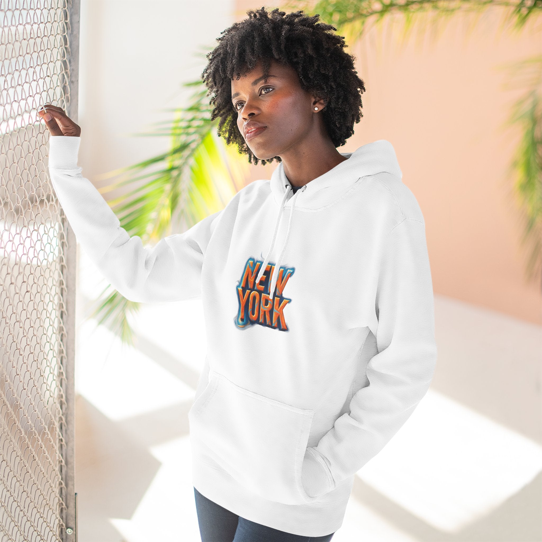 New York Fleece Hoodie, Cozy Casual Wear, Unisex Streetwear, Perfect Gift for Travel Lovers, Ideal for Cool Weather