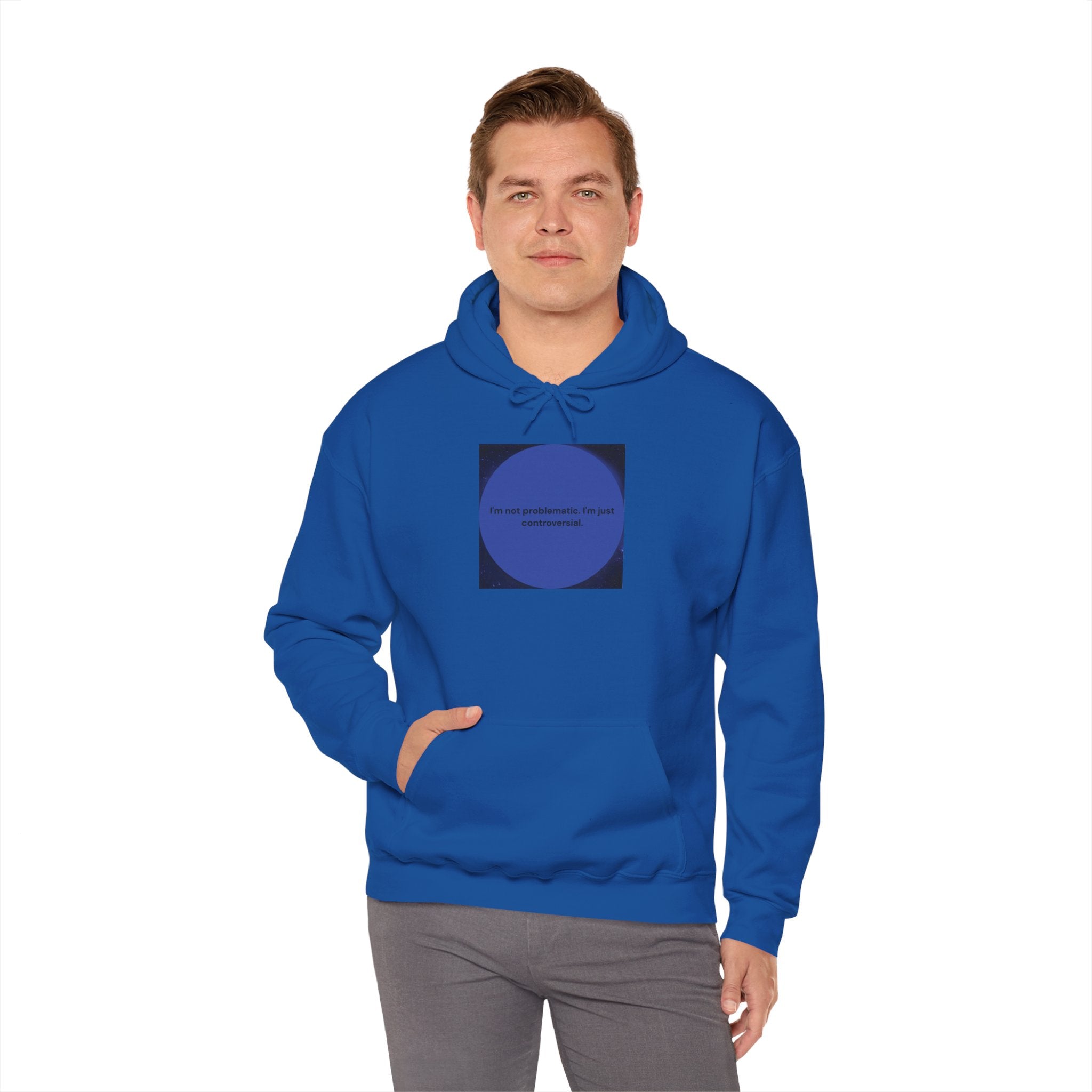 Blue Hooded Sweatshirt