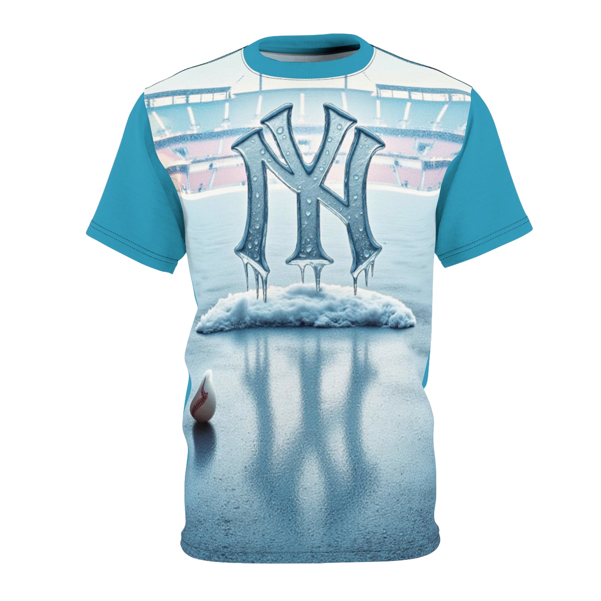 Cool Ice New York Unisex Cut &amp; Sew Tee, Baseball Fan Shirt, Winter Apparel, Sports Gift, Unique Fashion Statement