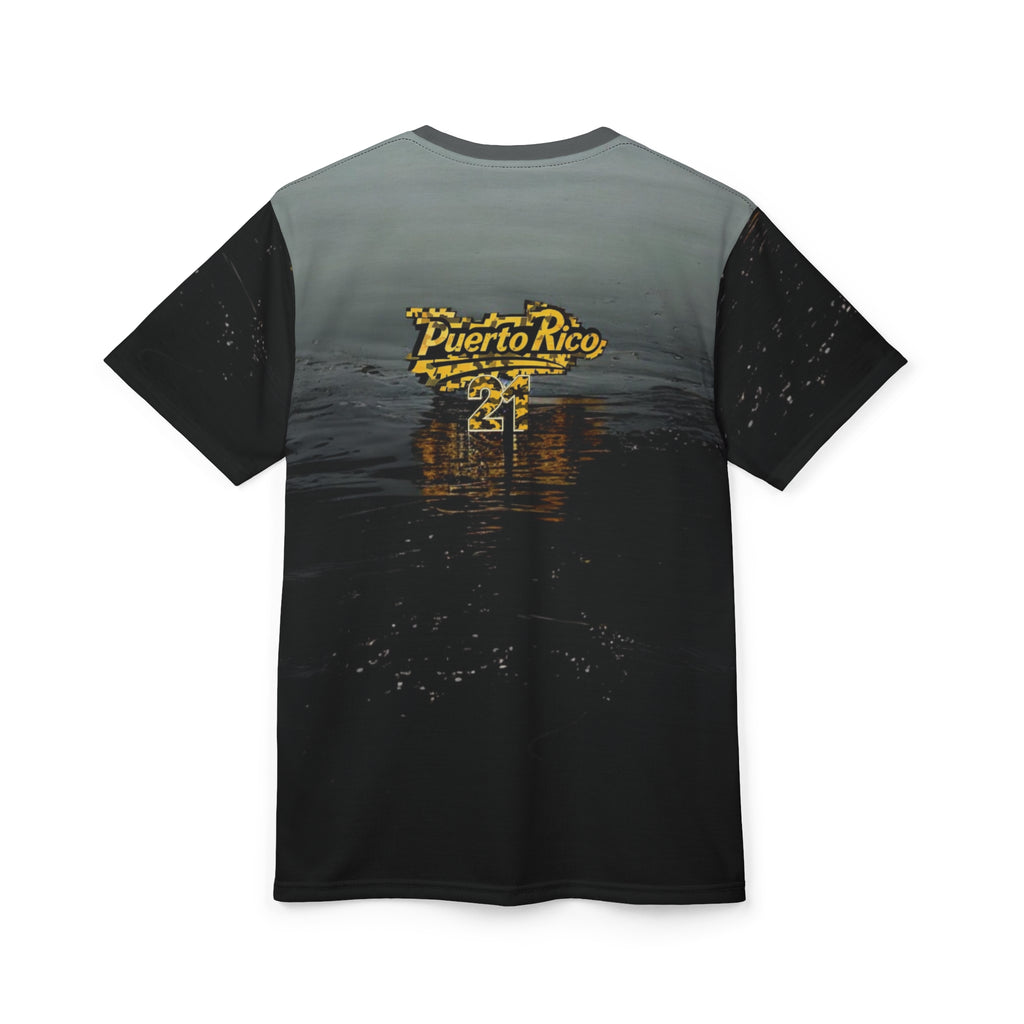 Camiseta unisex con diseño de atardecer de Puerto Rico, perfecta para vacaciones y verano.