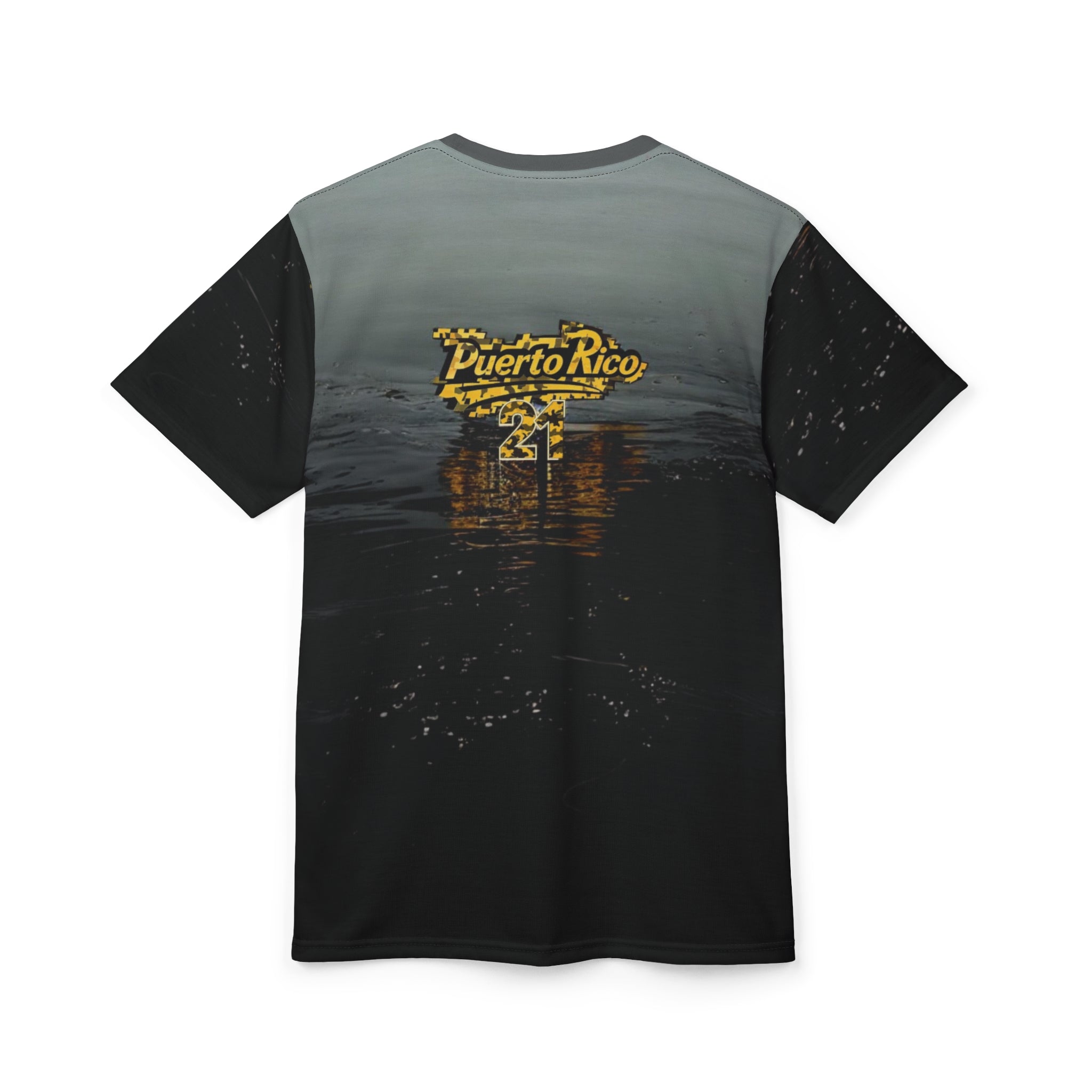 Camiseta unisex con diseño de atardecer de Puerto Rico, perfecta para vacaciones y verano.