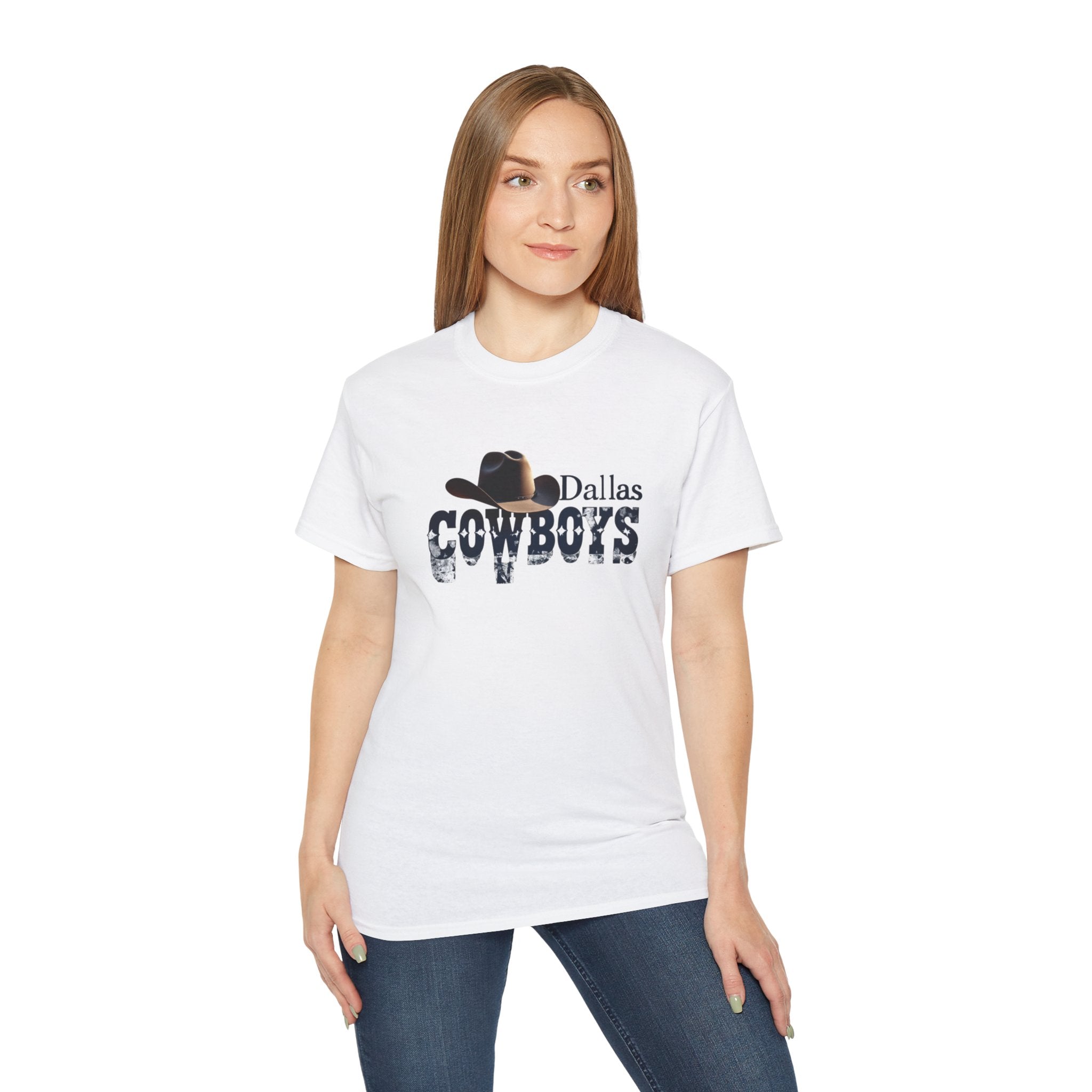 Dallas Cowboys Unisex Ultra Cotton Tee - Perfect for Game Day, Sports Fans, Casual Wear, Gifts, NFL Merchandise